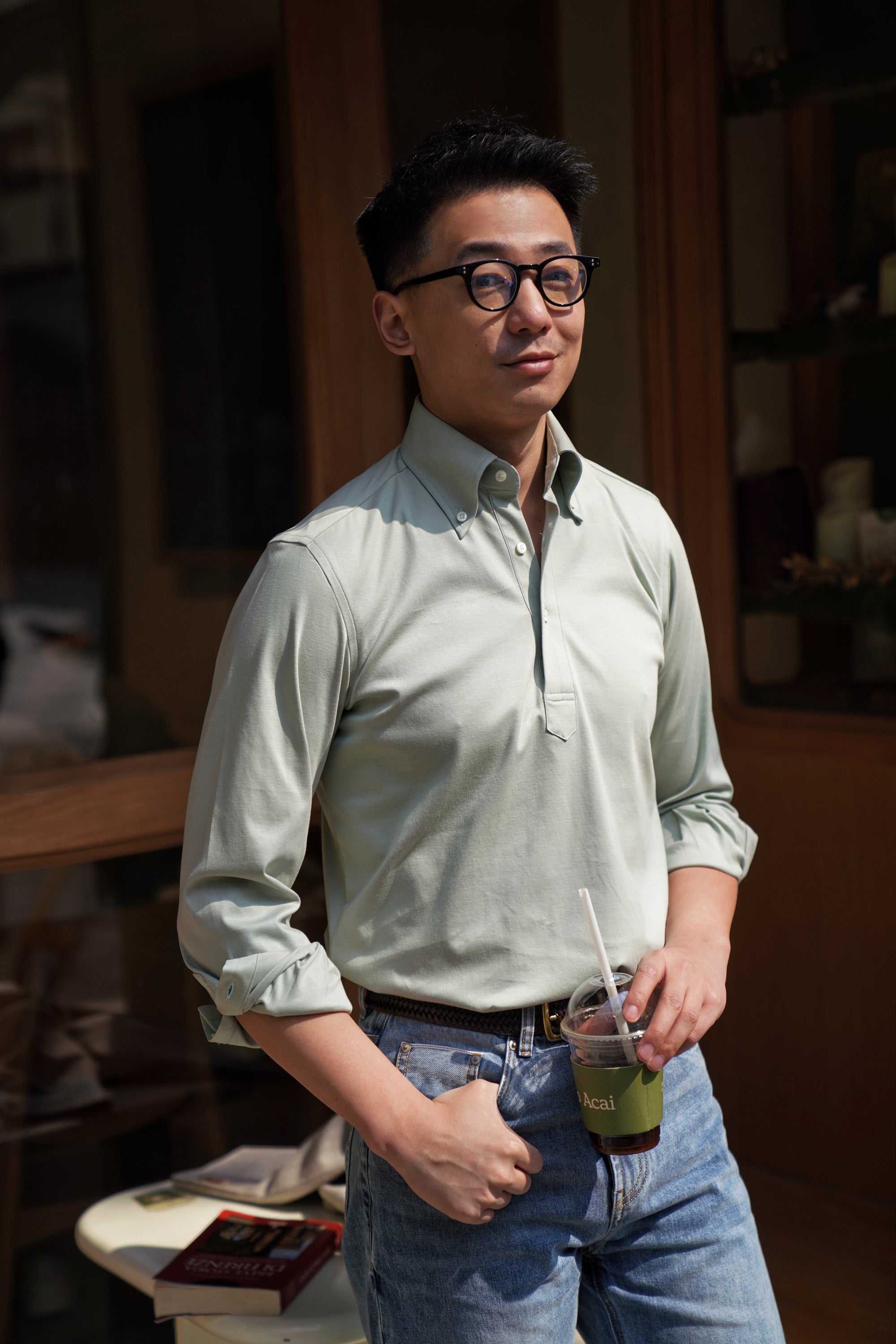 MTO Avocado Blending Polo Shirt