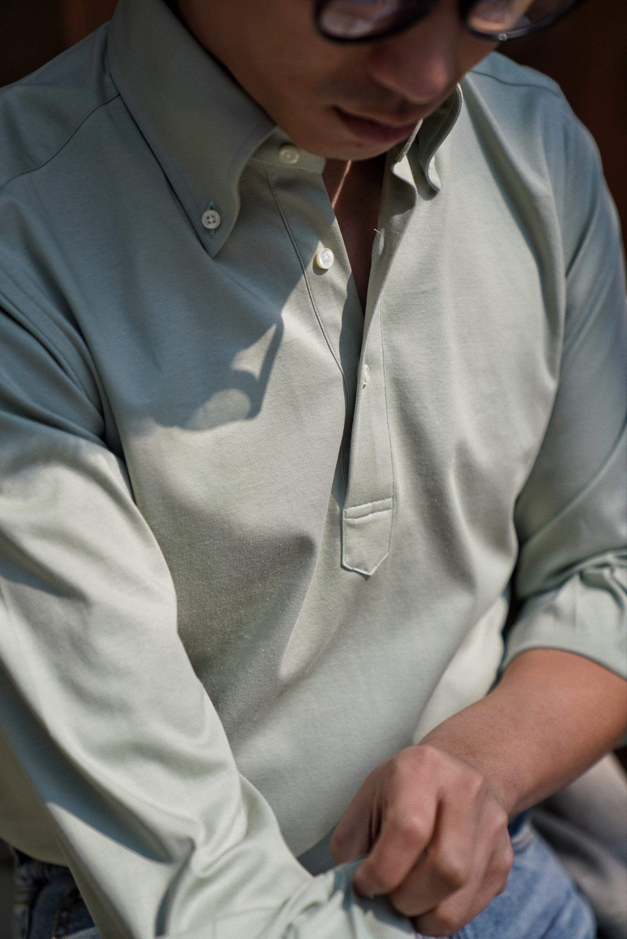MTO Avocado Blending Polo Shirt
