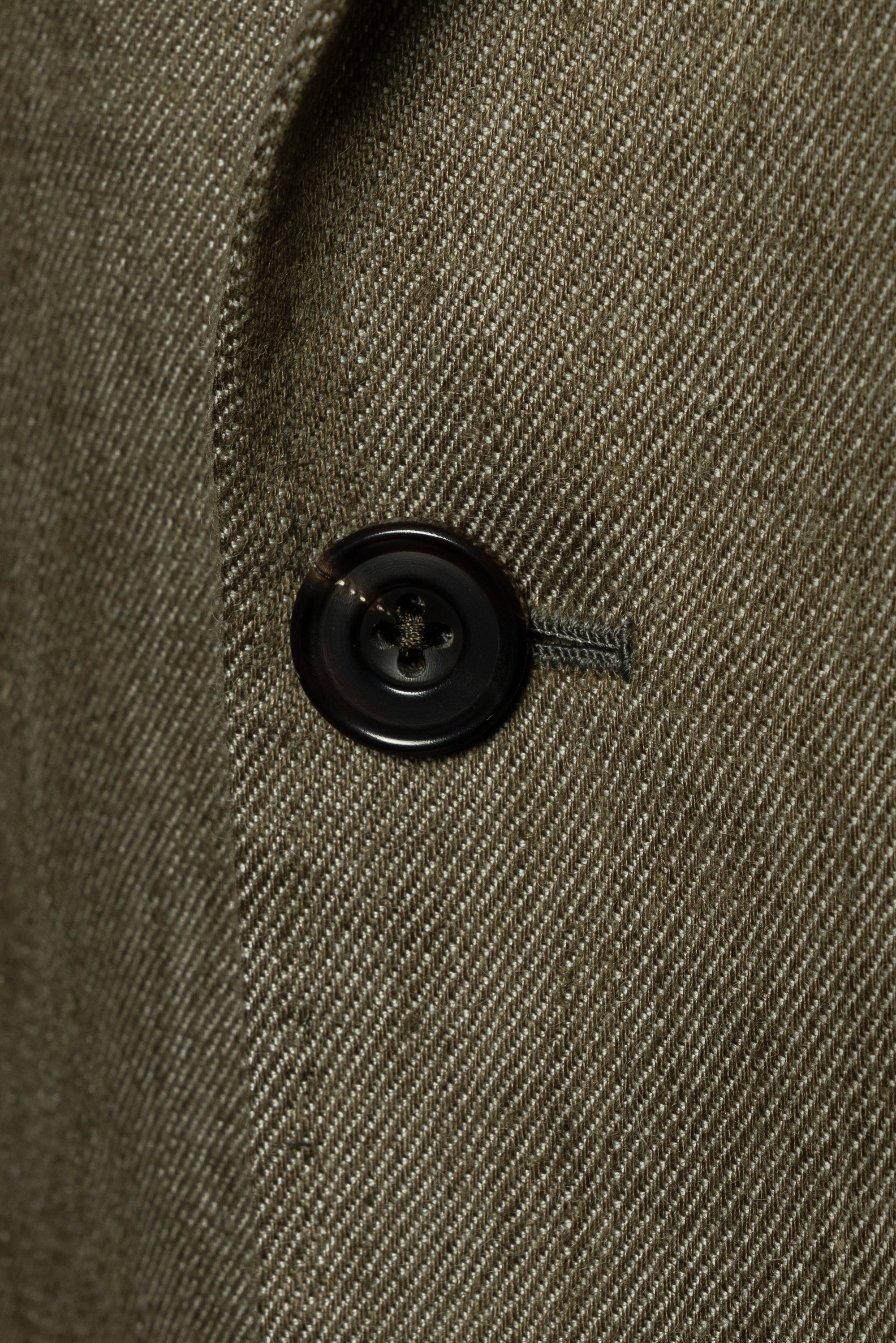 MTO Olive Wool Linen Twill Jacket #120