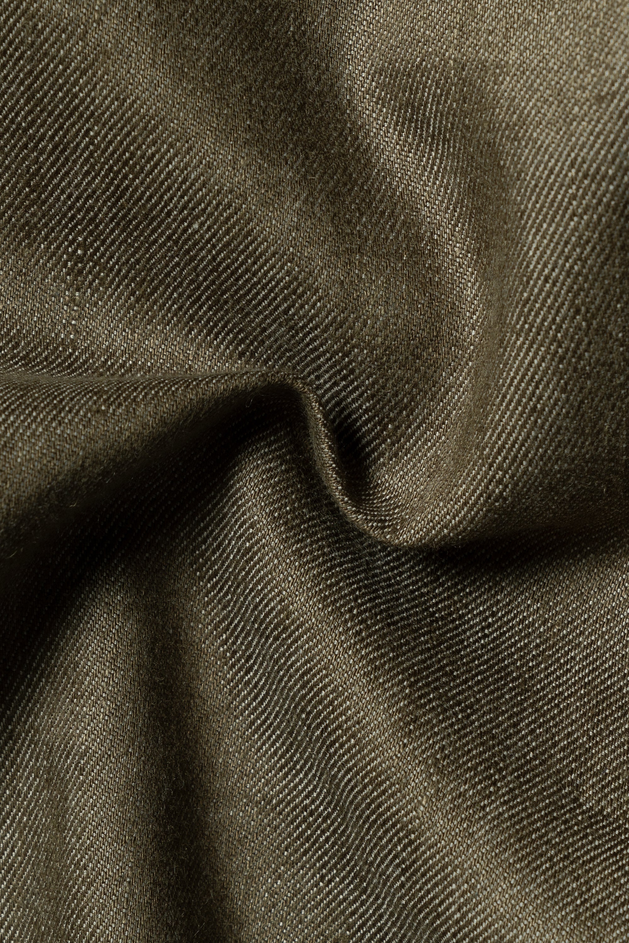 MTO Olive Wool Linen Twill Jacket #120