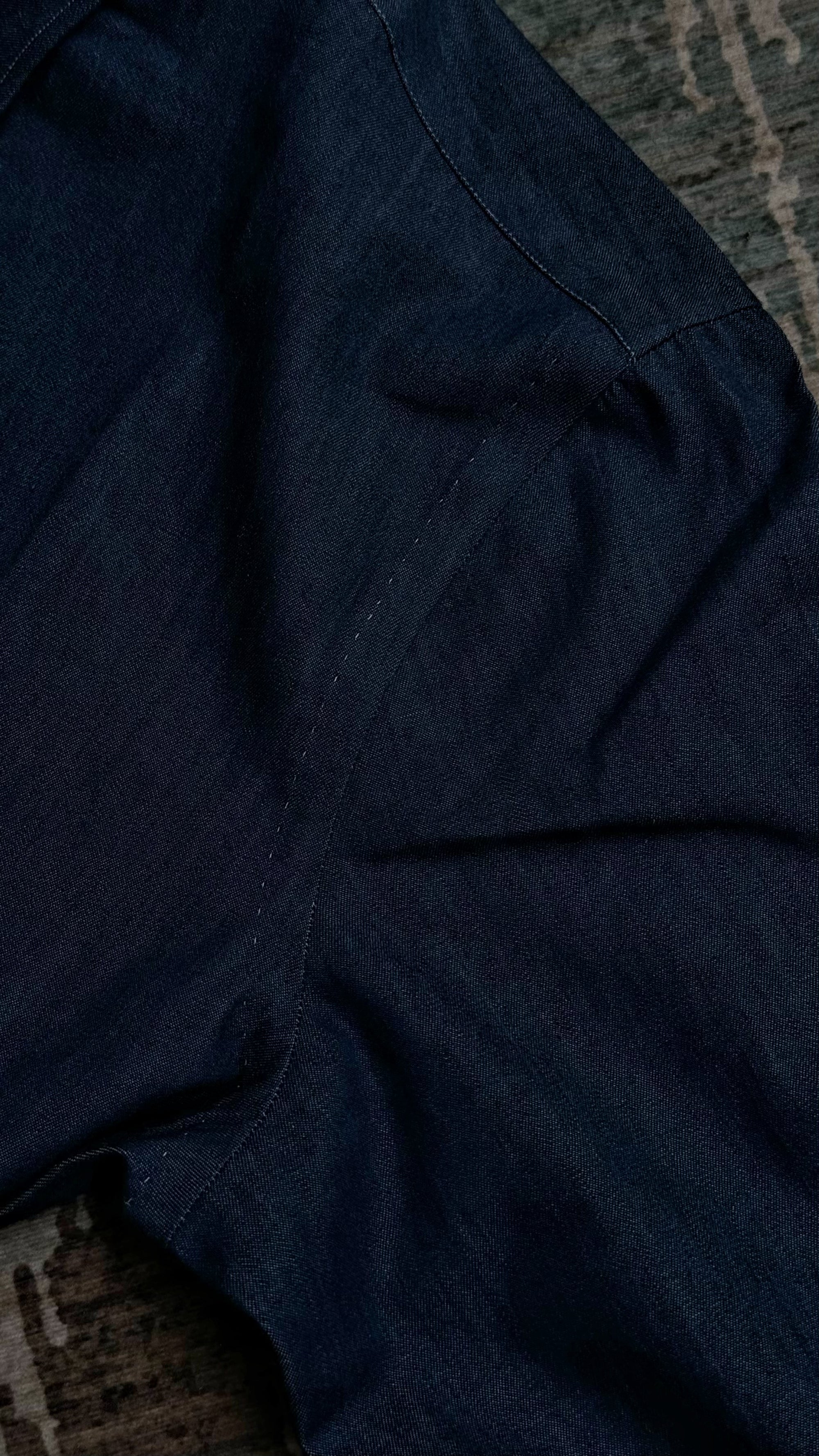 MTO Hand-stitched Indigo Denim Shirt