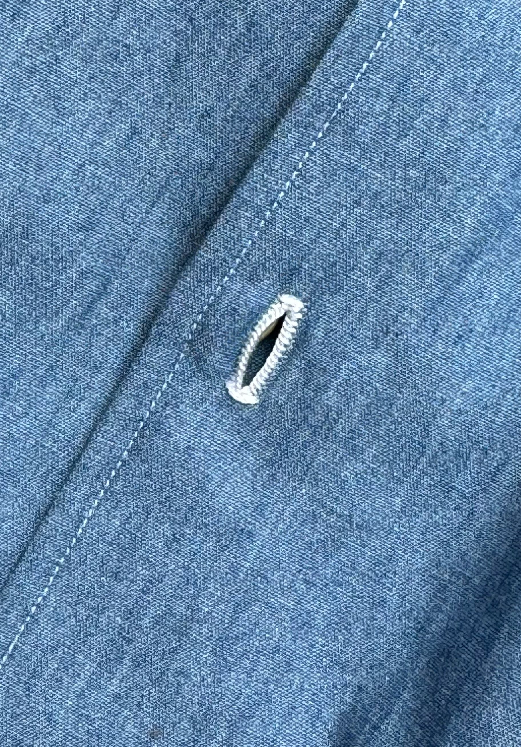 MTO Hand-stitched Washed Denim Shirt