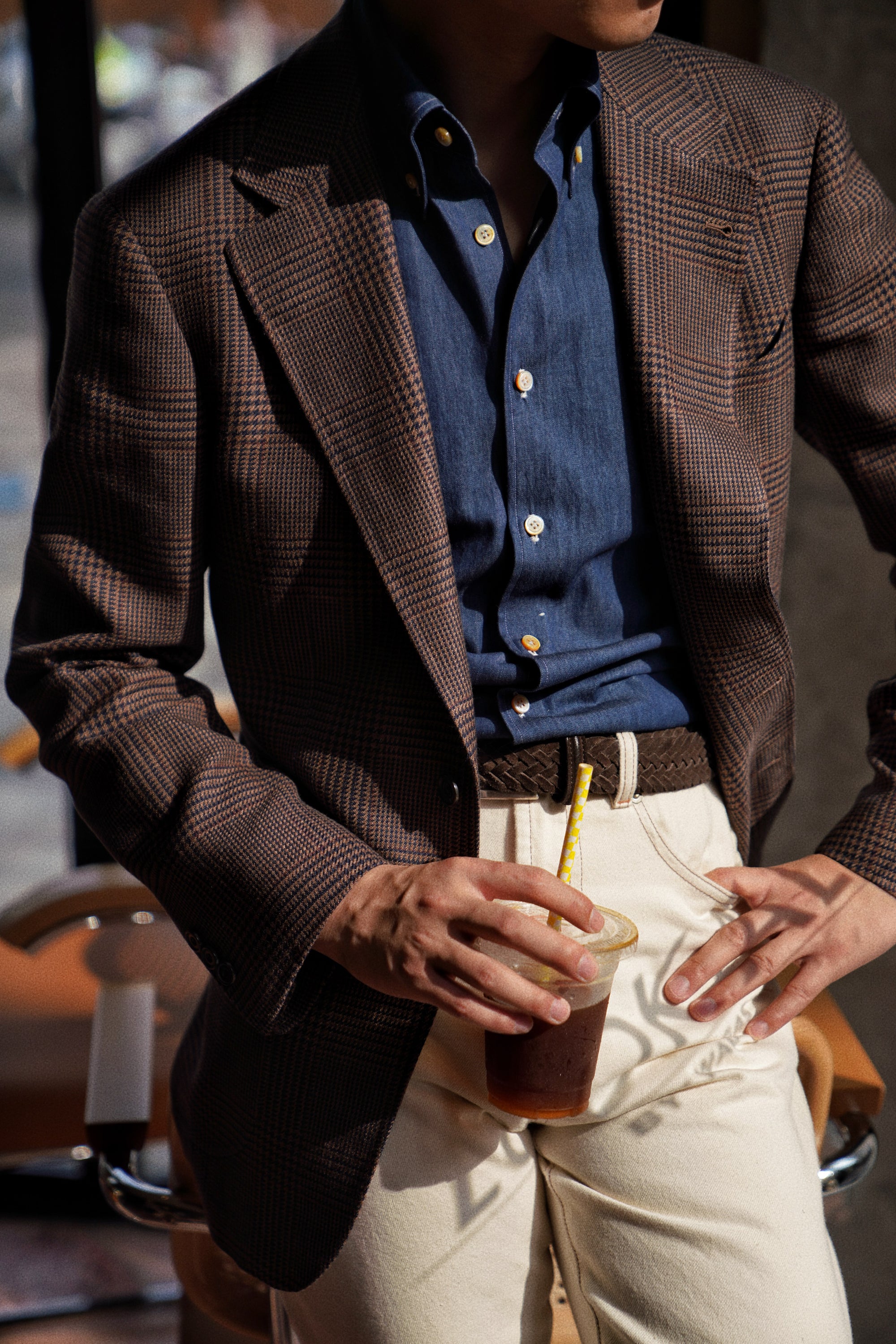 MTO Hand-stitched Indigo Denim Shirt