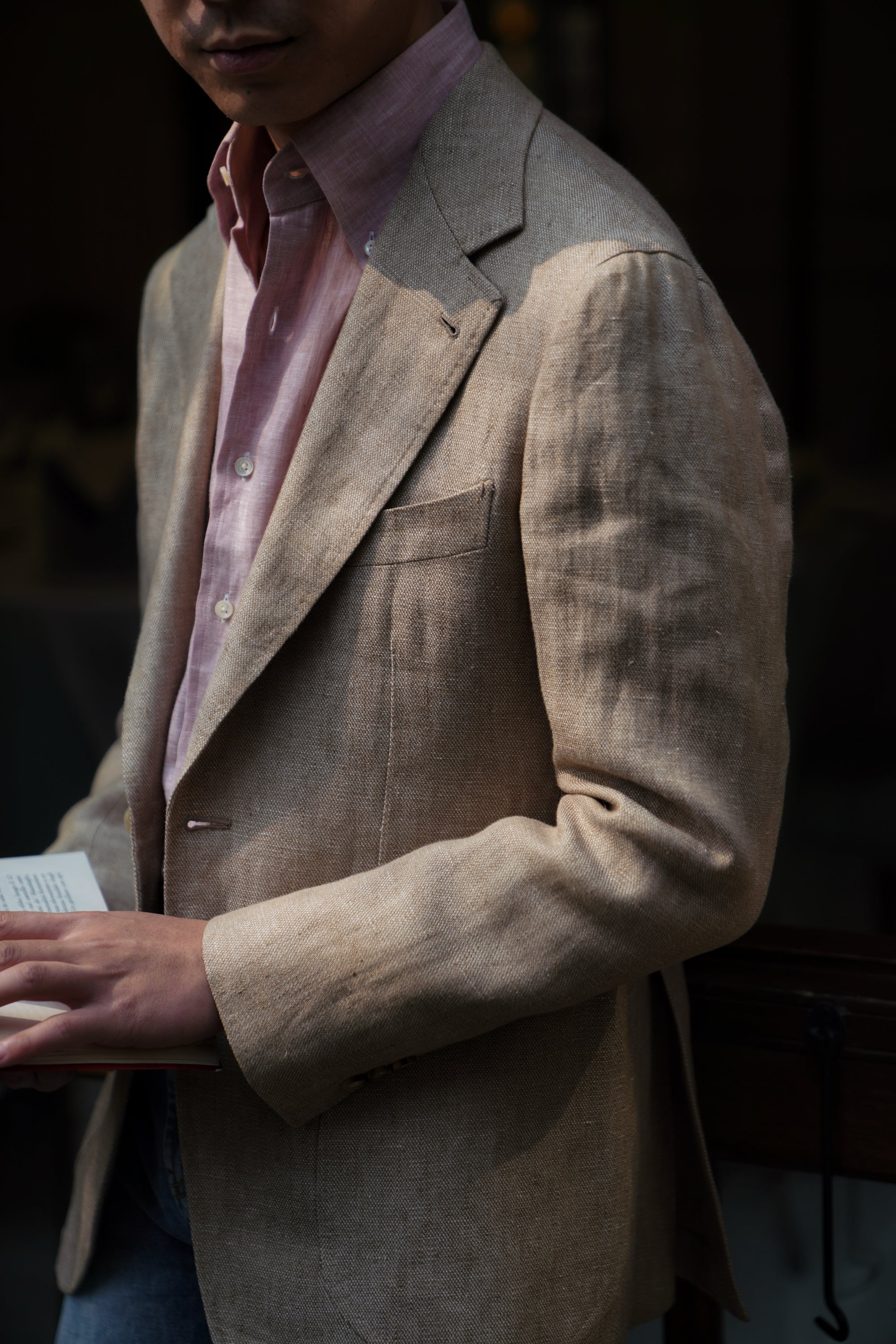 MTO Camel Normandy Linen Jacket #80