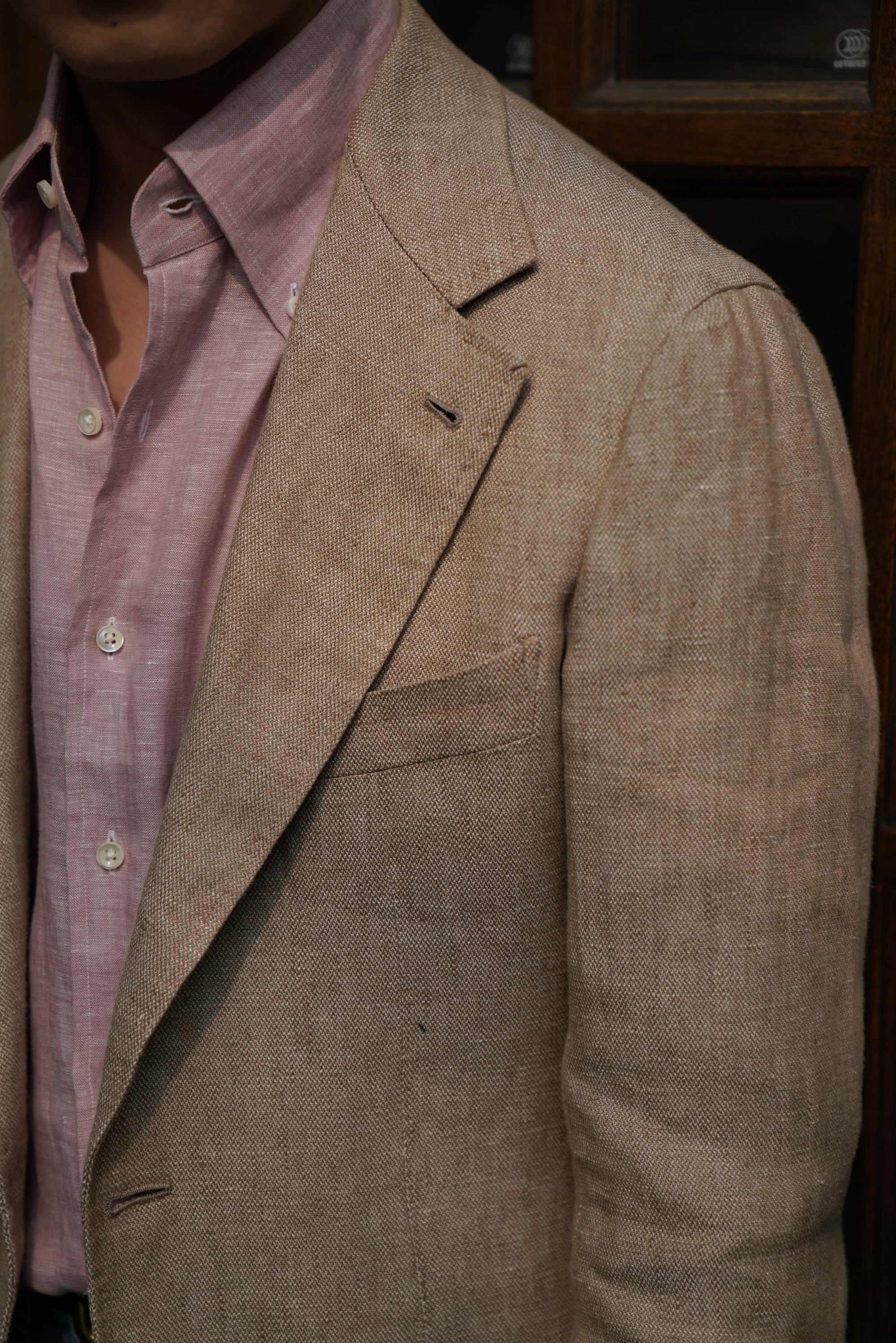 MTO Camel Normandy Linen Jacket #80
