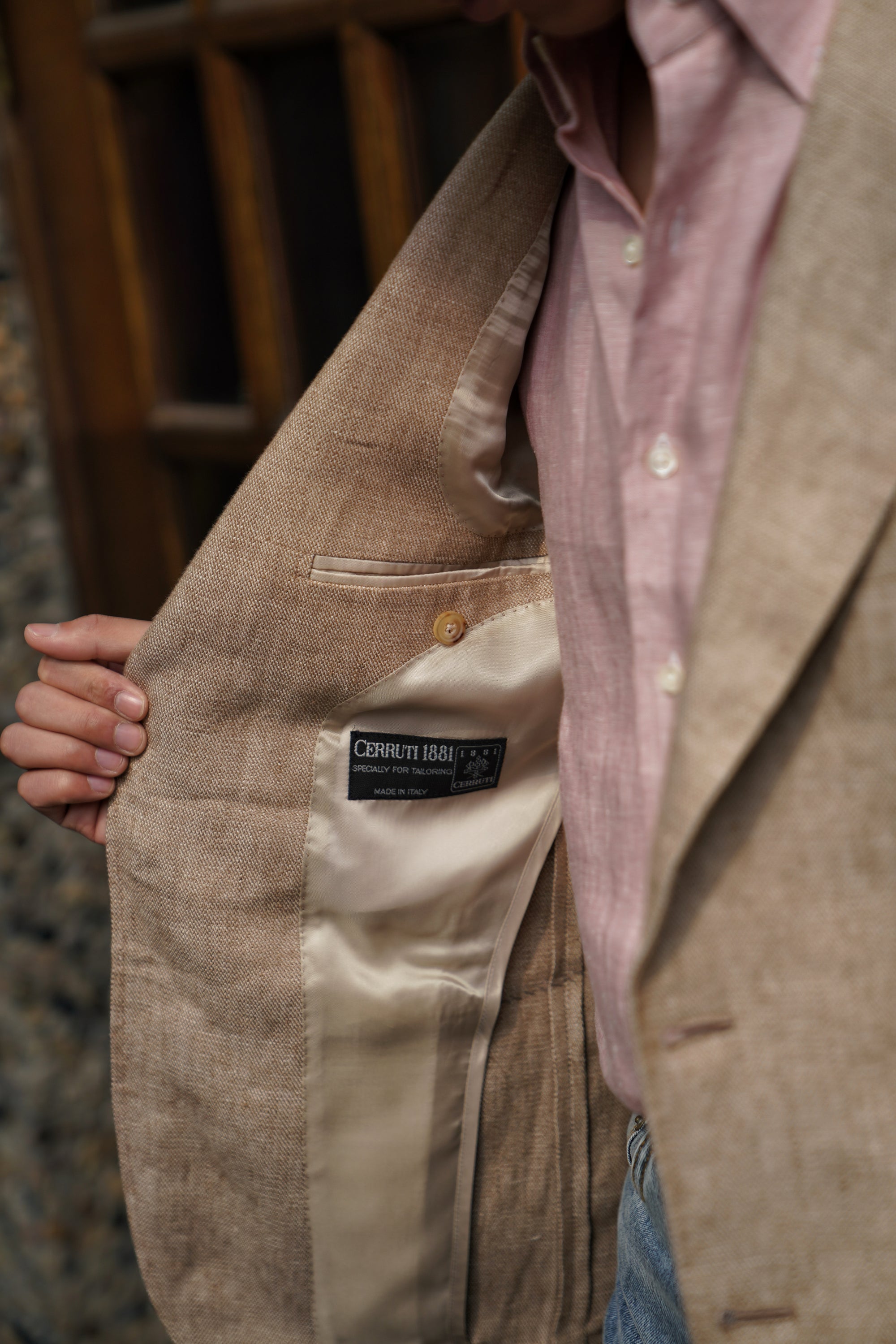MTO Camel Normandy Linen Jacket #80