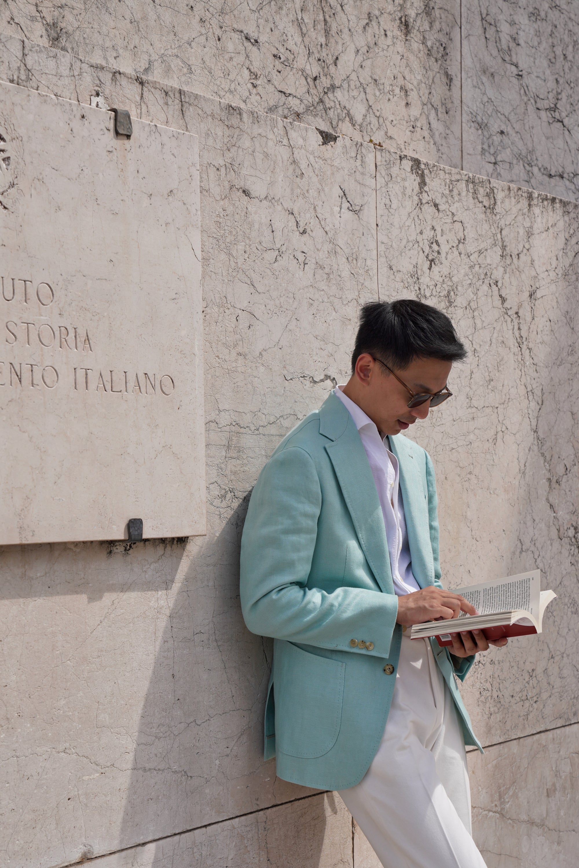 MTO Mint Linen Herringbone Jacket #56