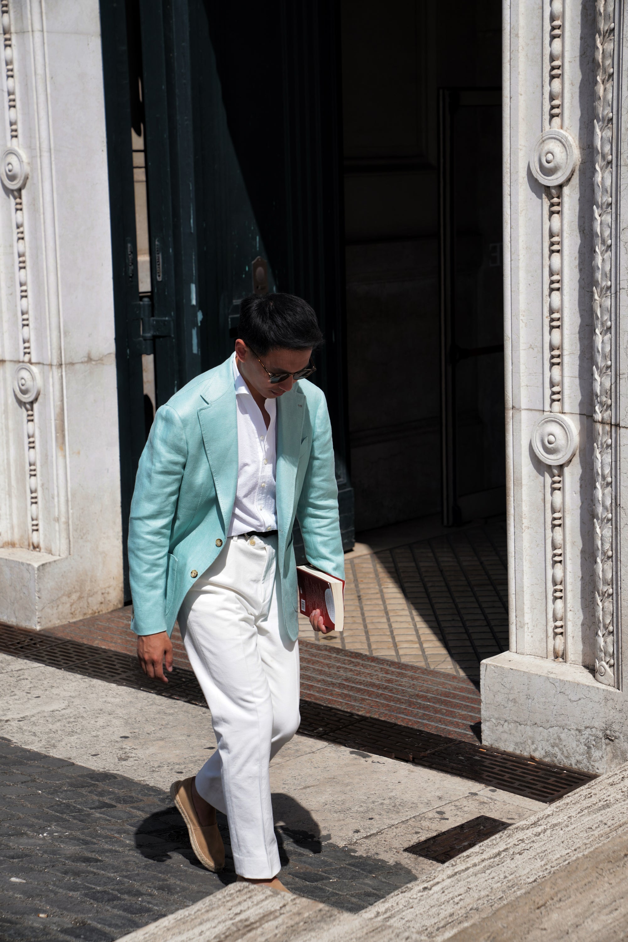 MTO Mint Linen Herringbone Jacket #56