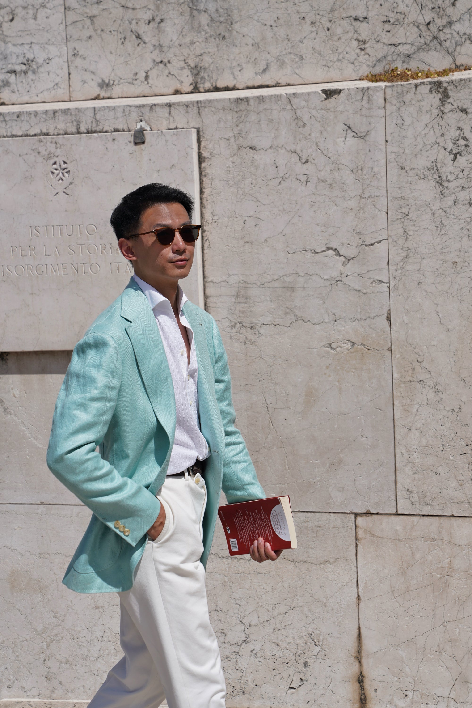 MTO Mint Linen Herringbone Jacket #56