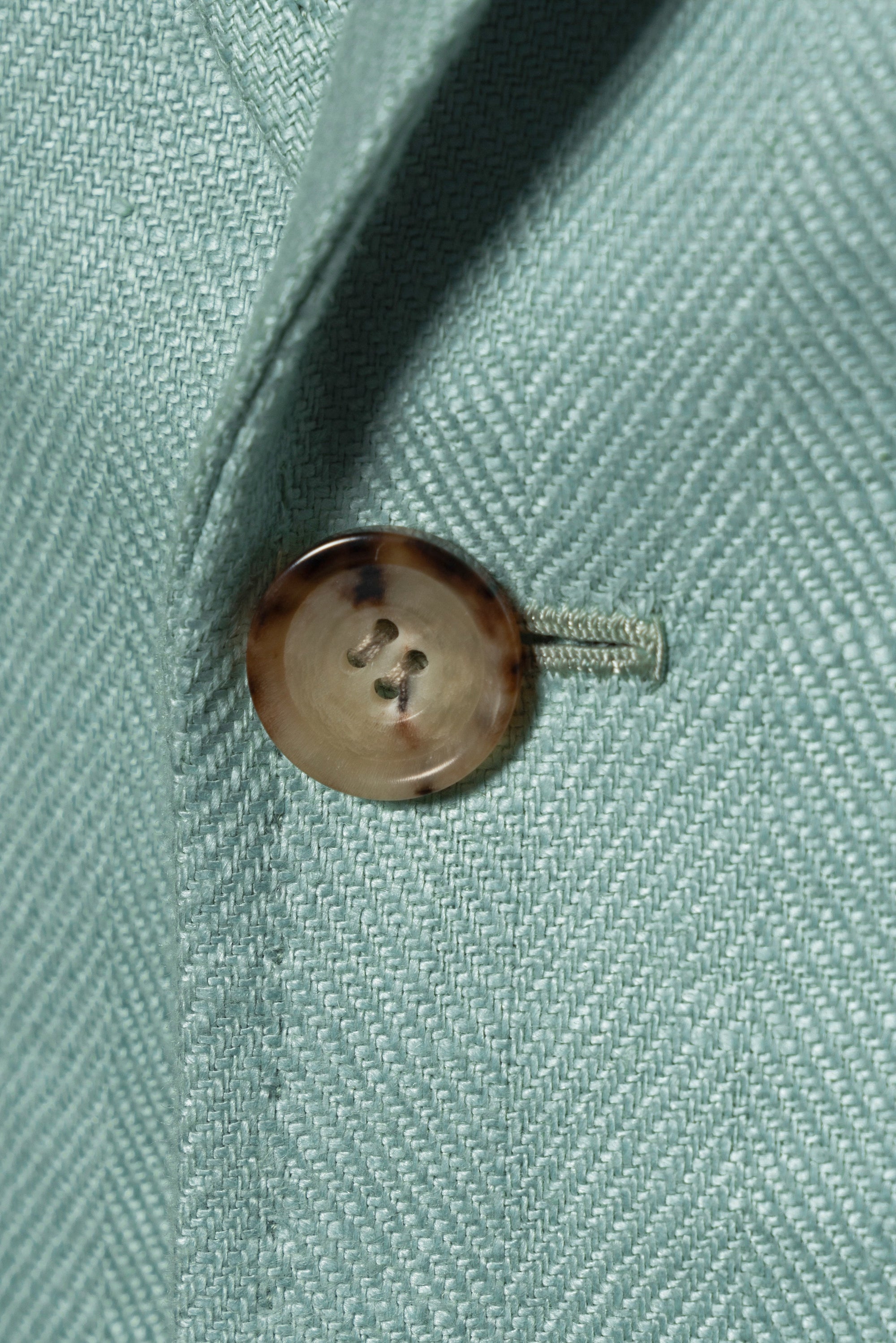 MTO Mint Linen Herringbone Jacket #56