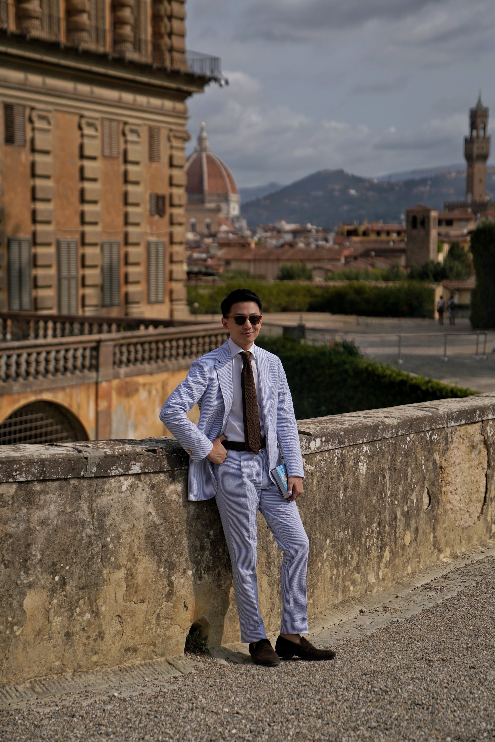 MTO Blue Stripe Seersucker Suit #63