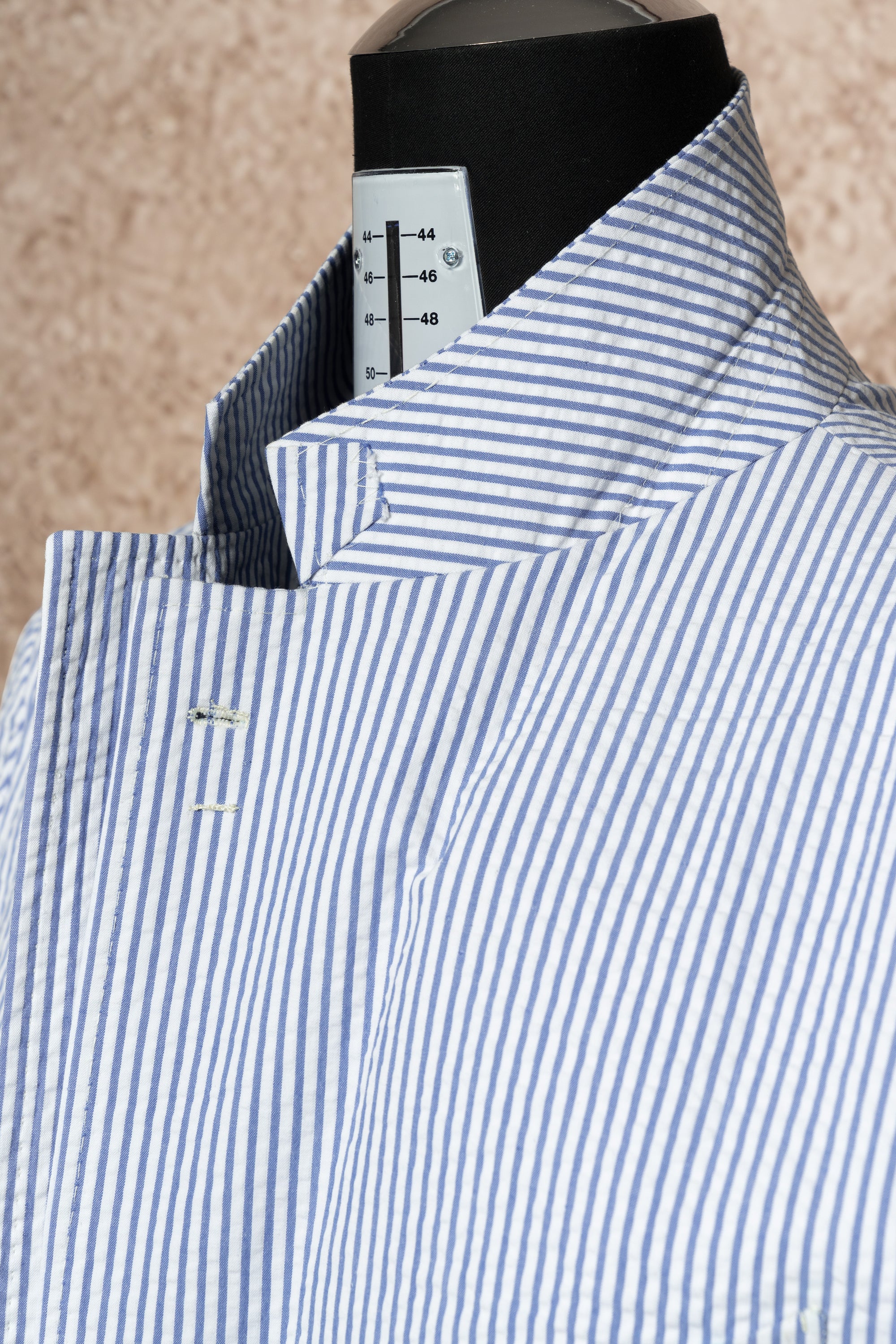 MTO Blue Stripe Seersucker Suit #63