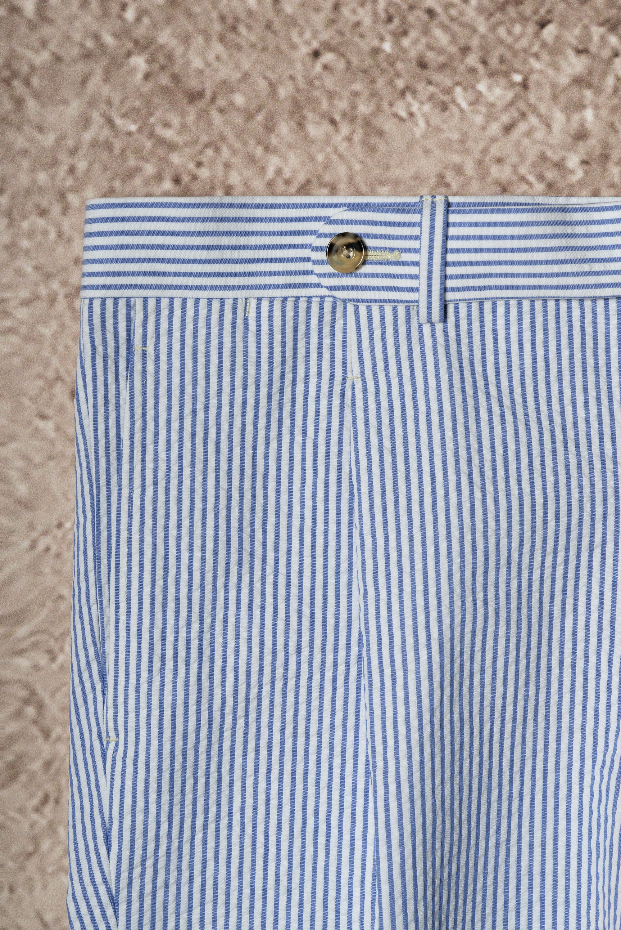 MTO Blue Stripe Seersucker Suit #63