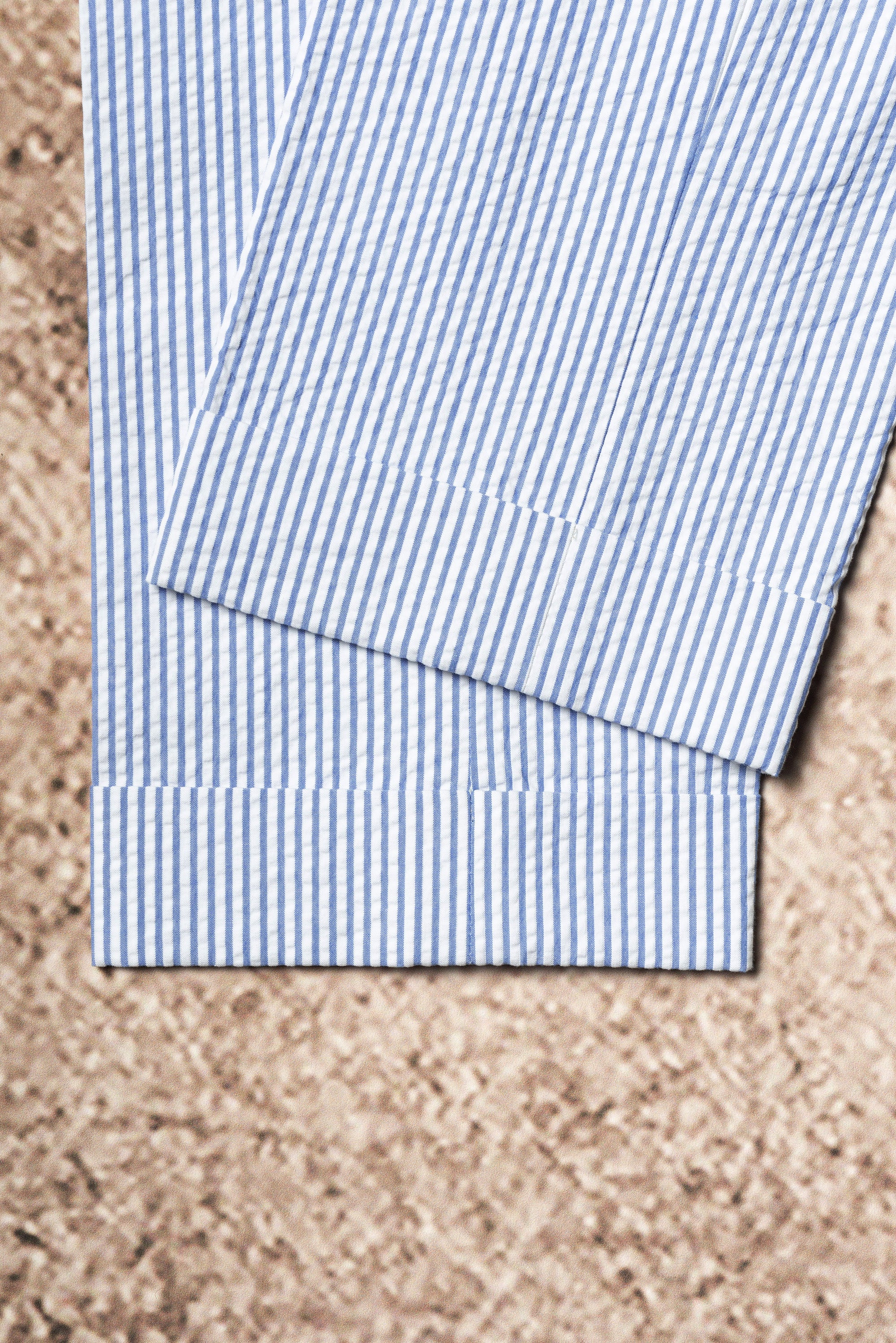 MTO Blue Stripe Seersucker Suit #63