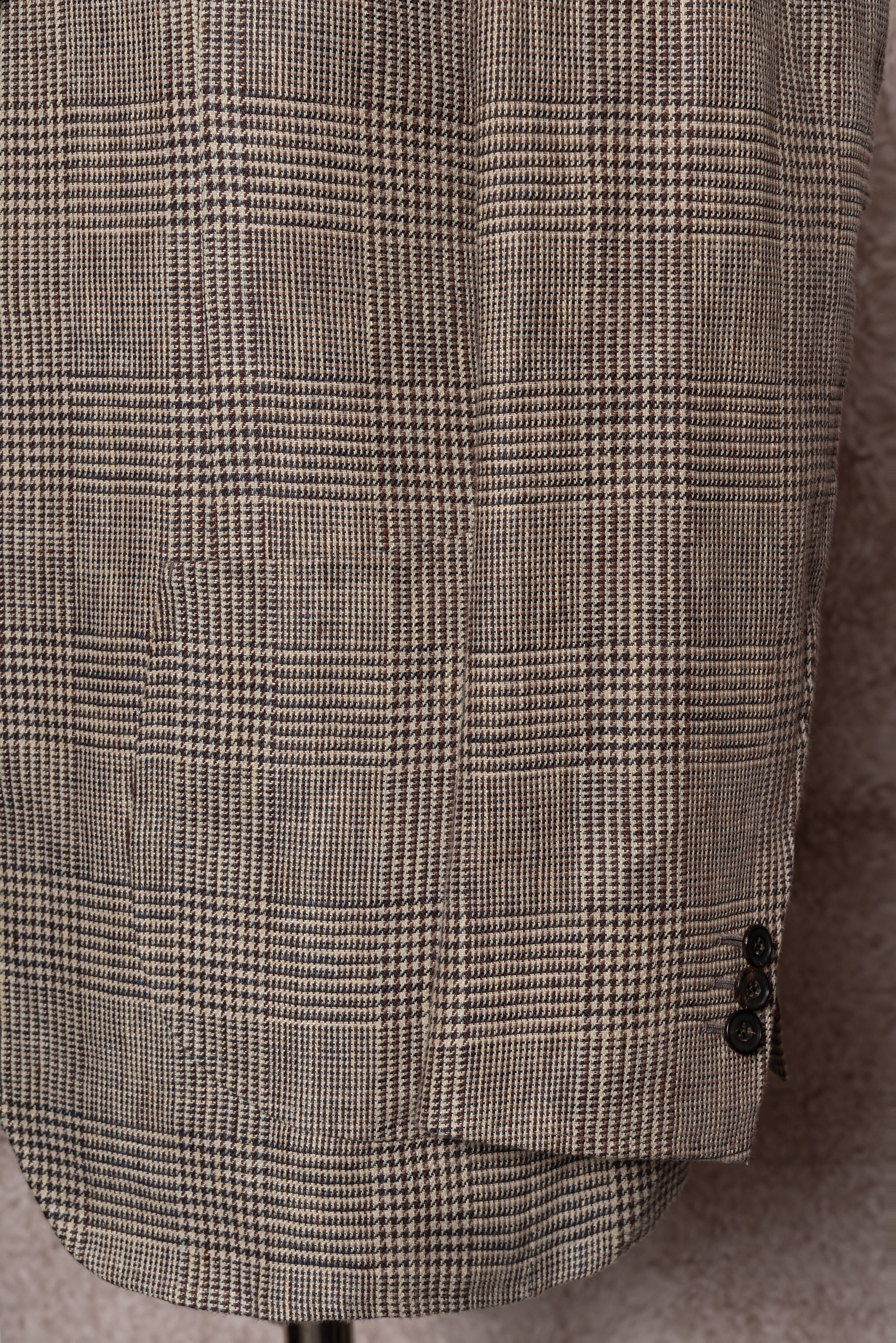 Light Brown Glen Check Linen Jacket #51