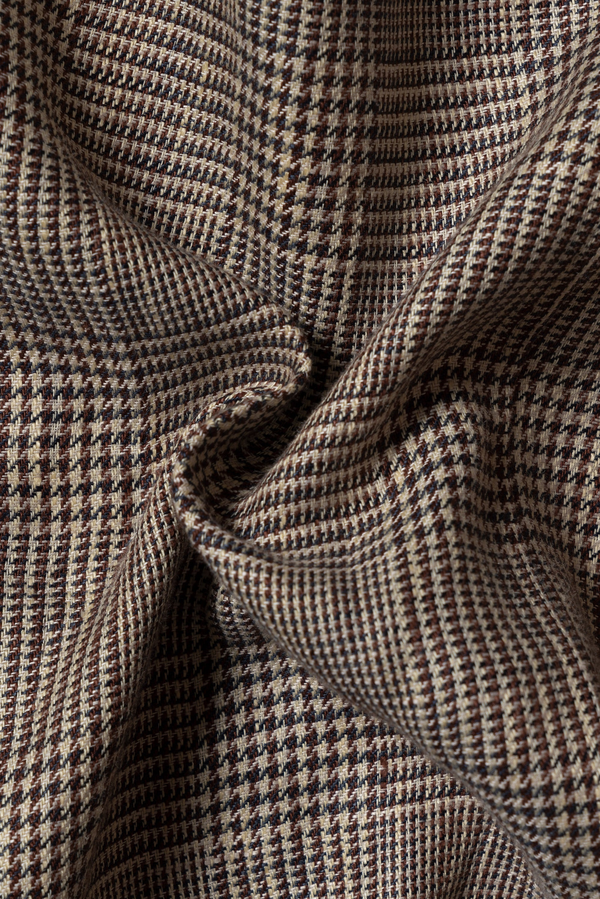 Light Brown Glen Check Linen Jacket #51