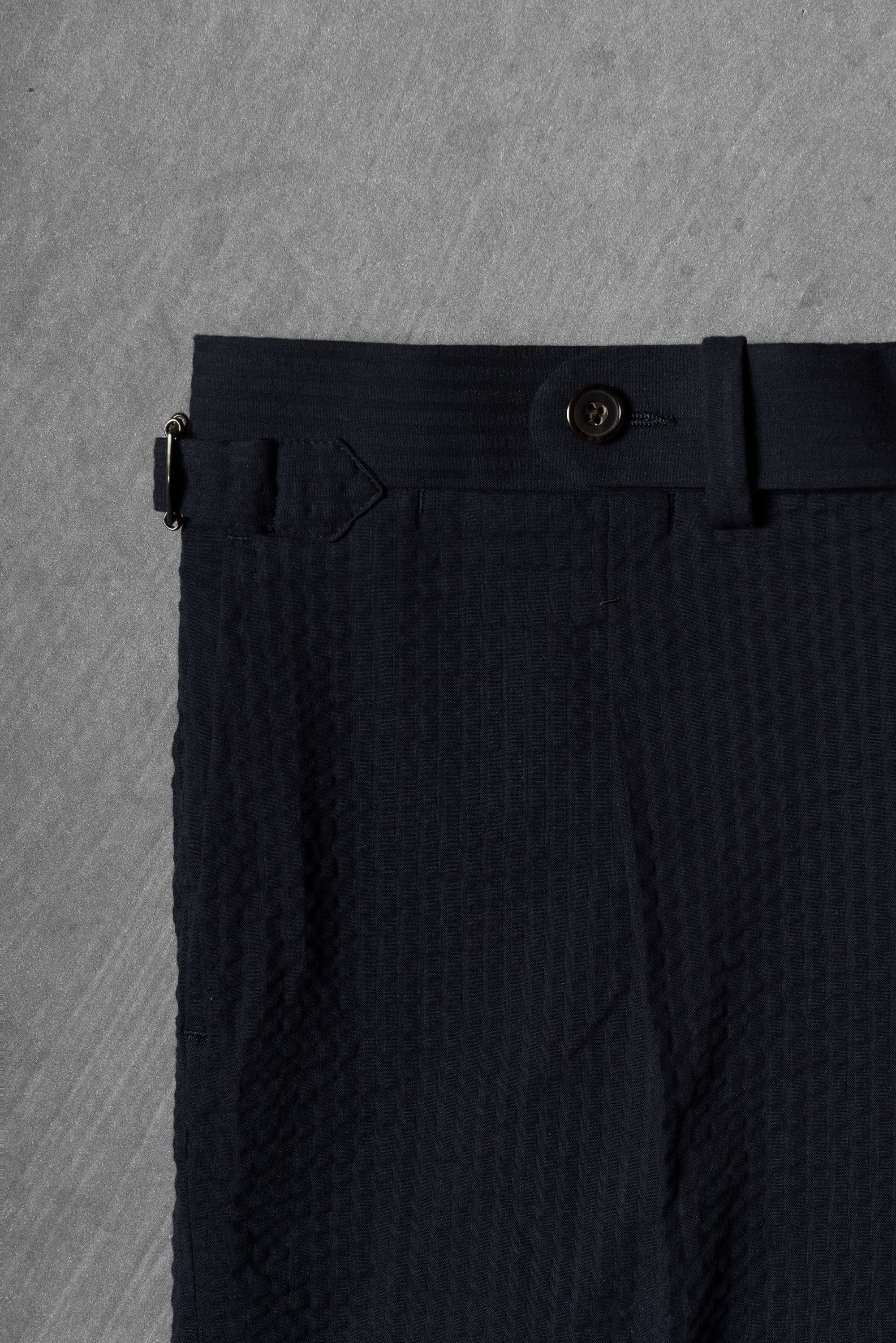 Navy Seersucker Shorts