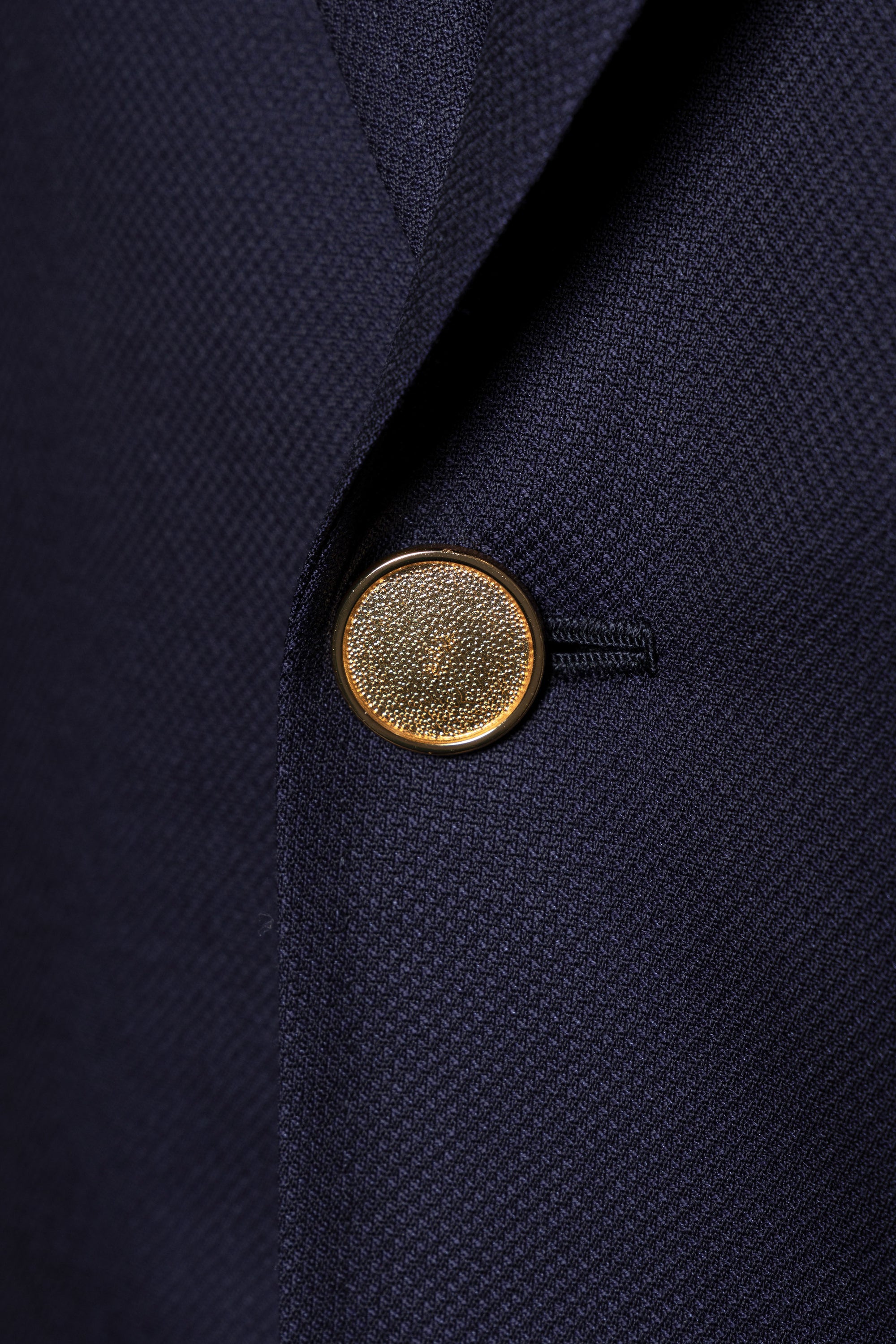 Navy Wool Silk Blazer #195