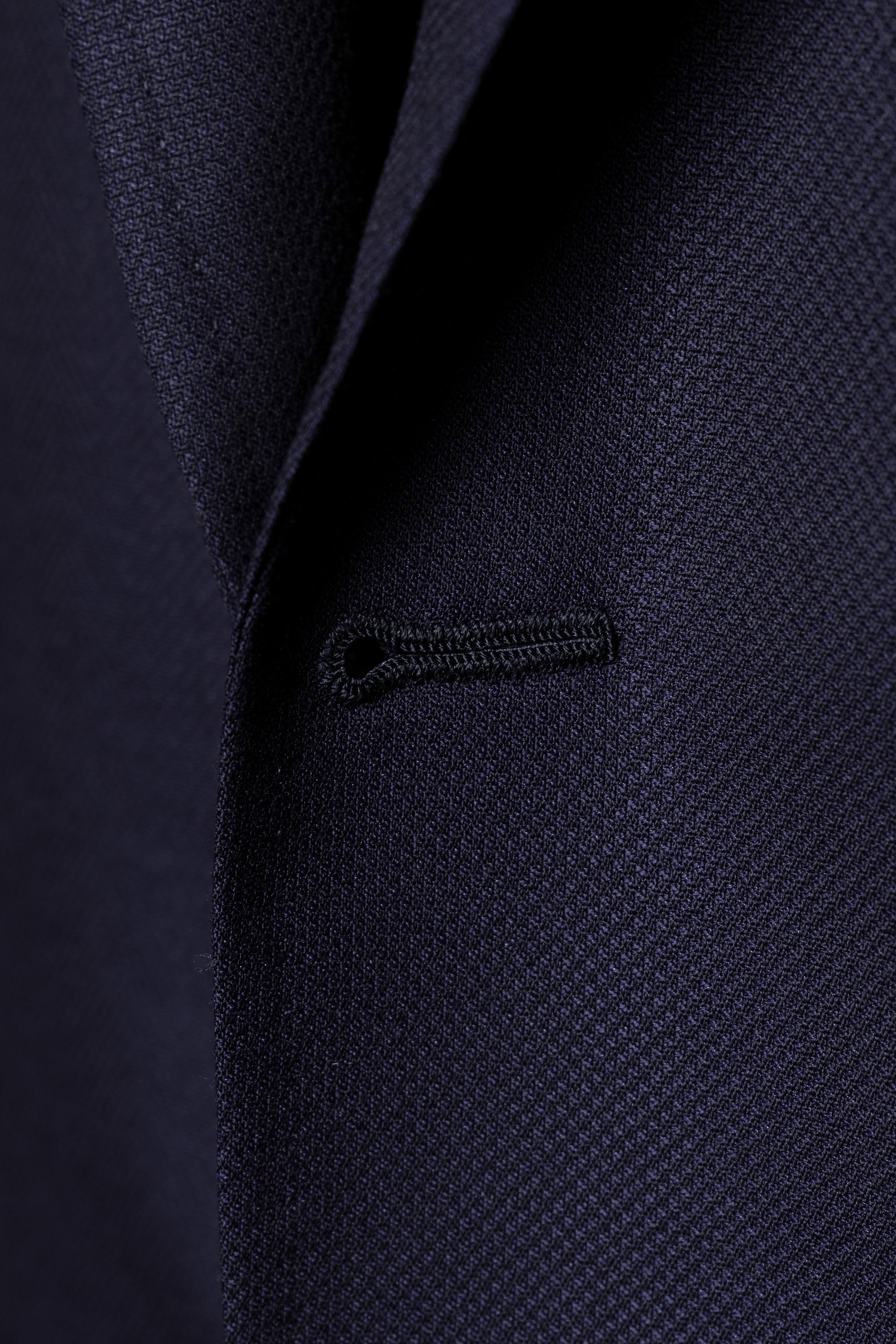 Navy Wool Silk Blazer #195