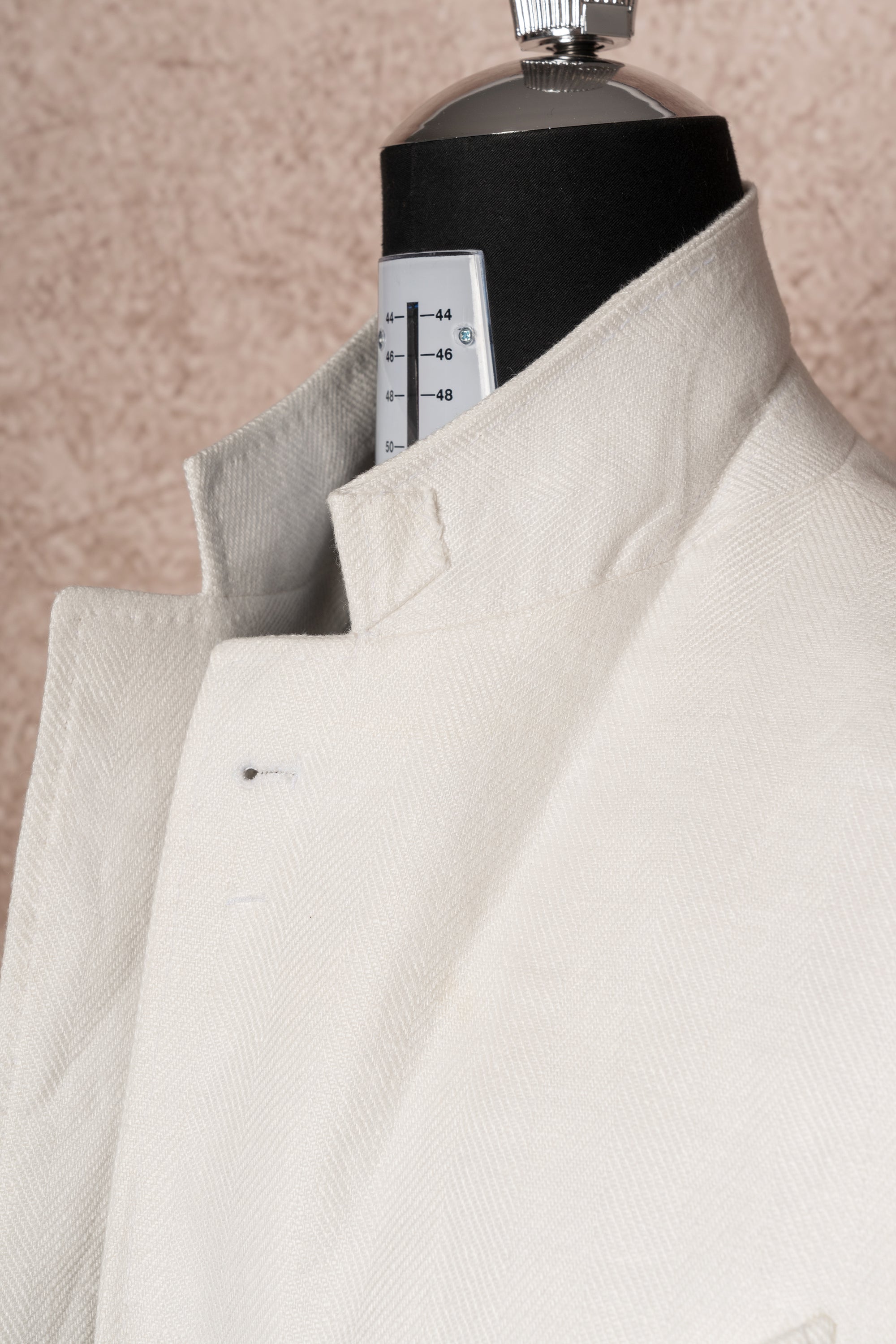 Beige Herringbone Linen Suit #150