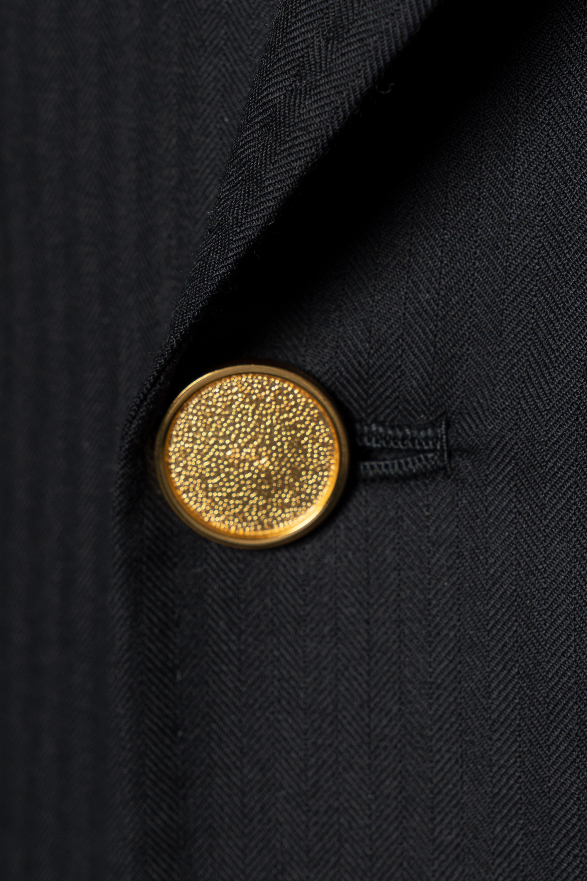 Navy Herringbone 6X2 Double Breasted Blazer #15