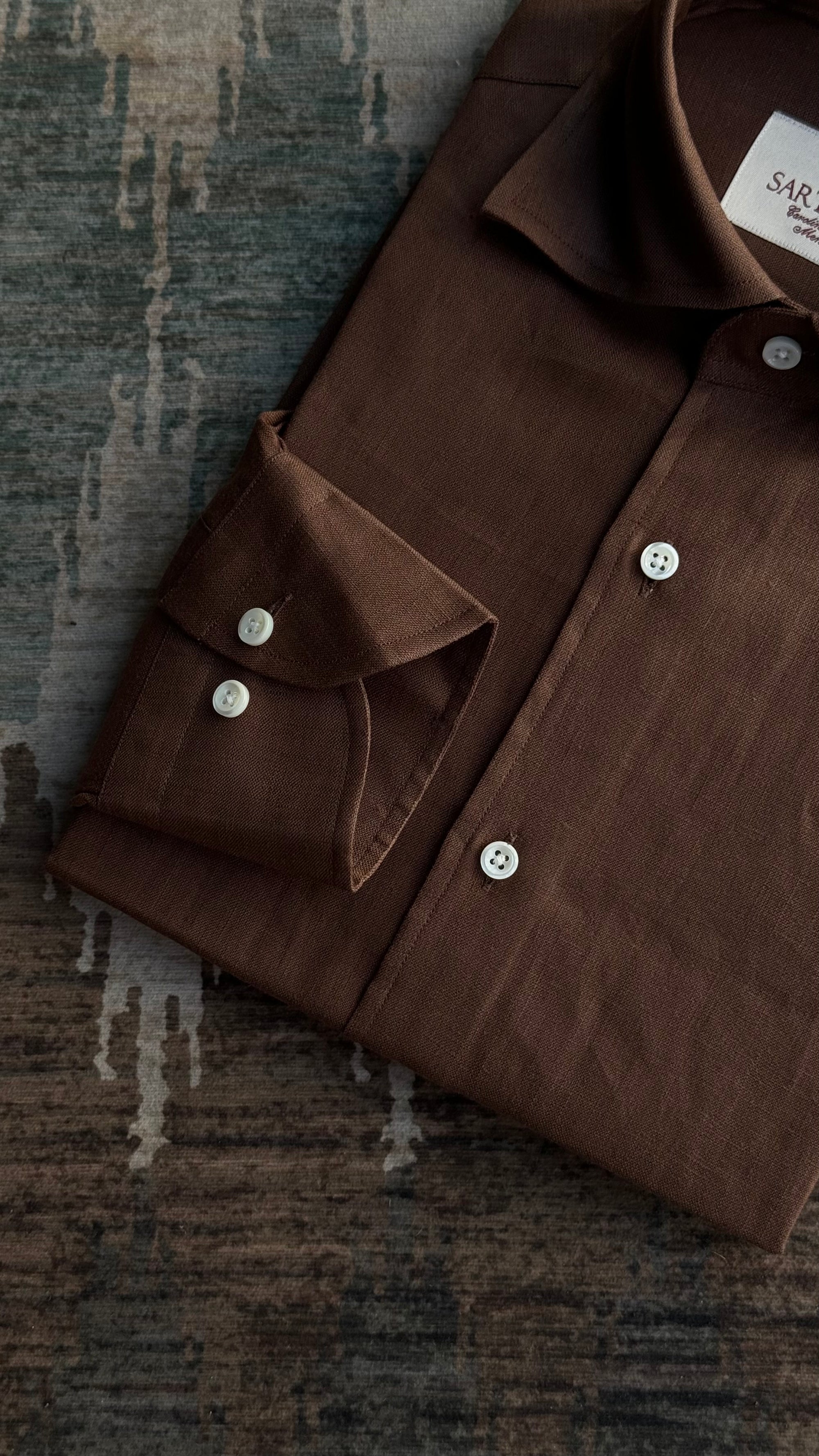 MTO Tobacco Linen Shirt