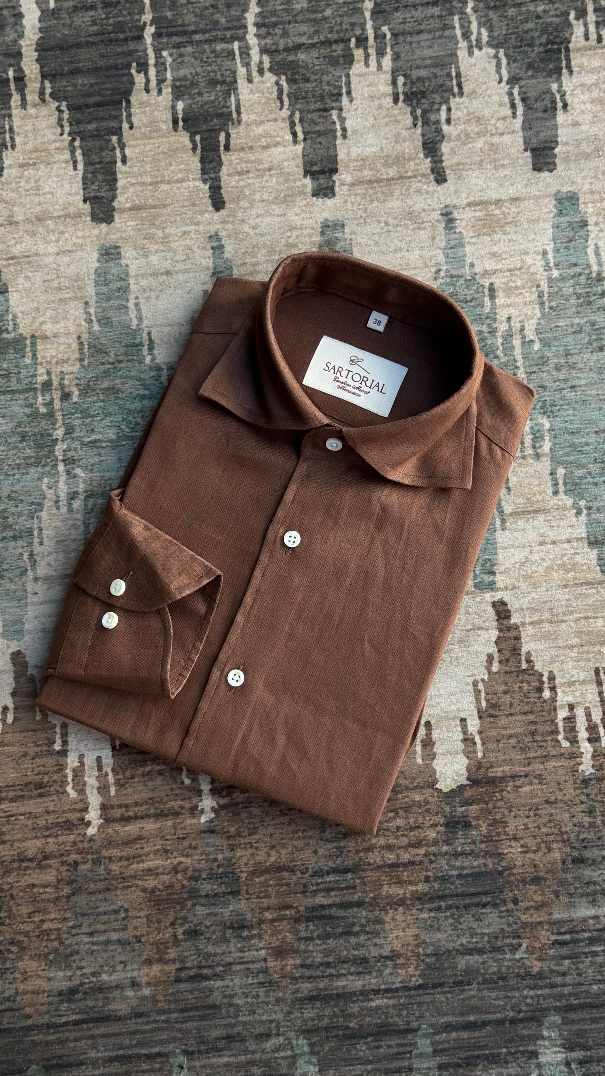 MTO Tobacco Linen Shirt