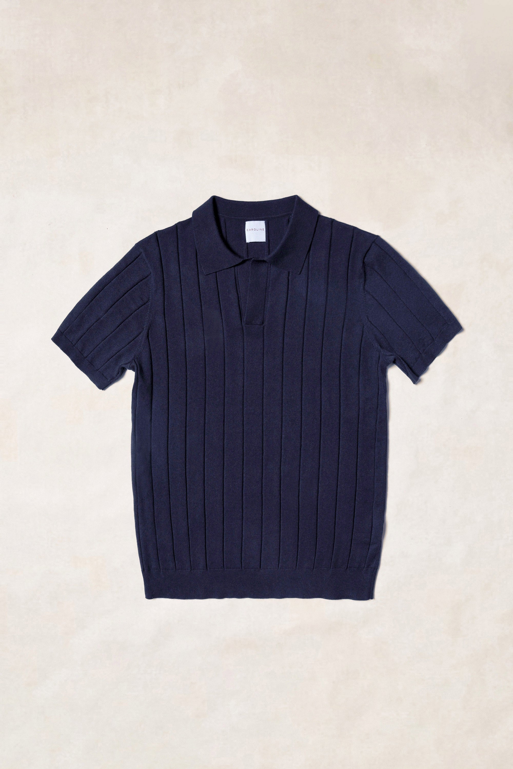 Emerald / Navy / Coral Cotton Blending Knitted Polo