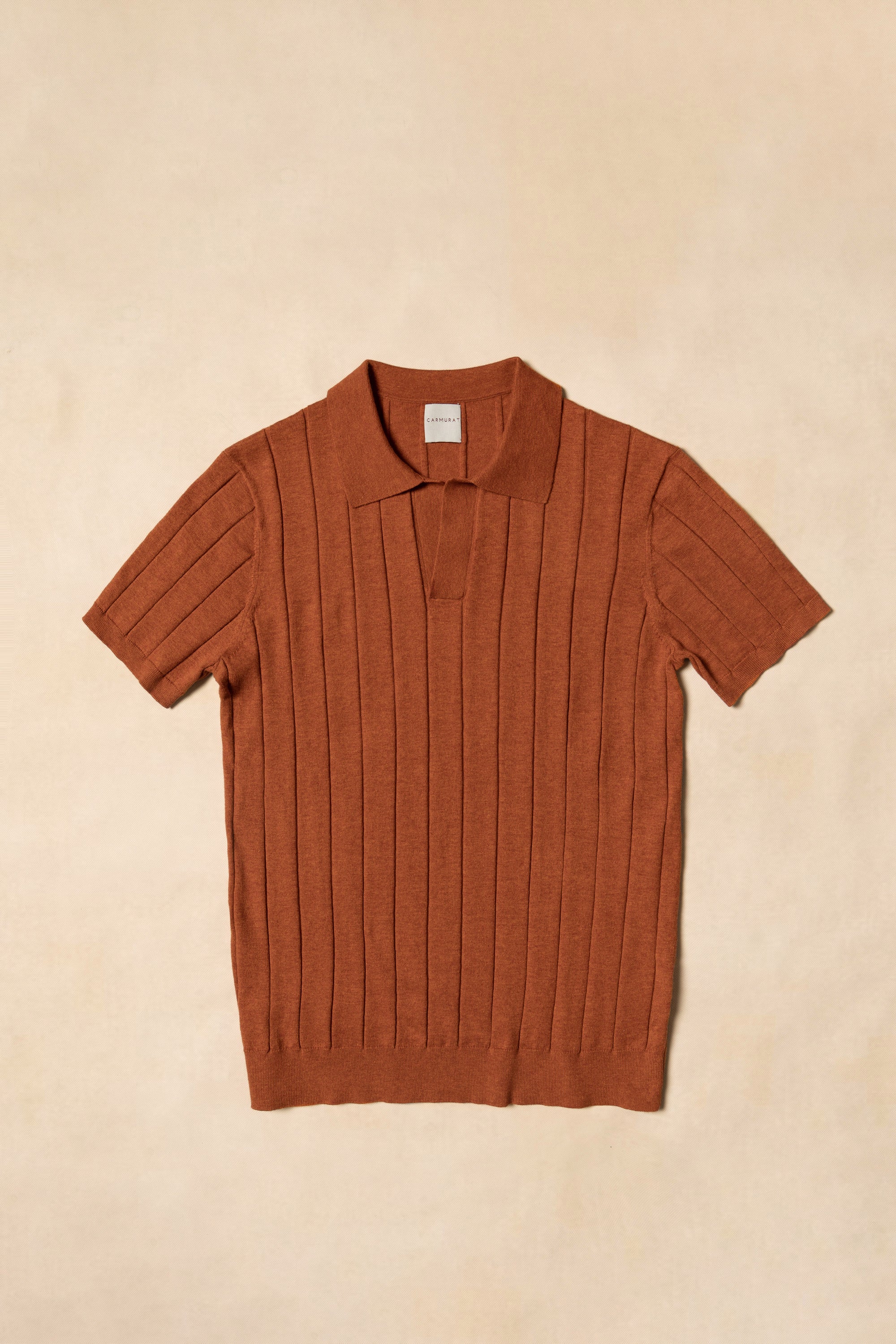 Emerald / Navy / Coral Cotton Blending Knitted Polo