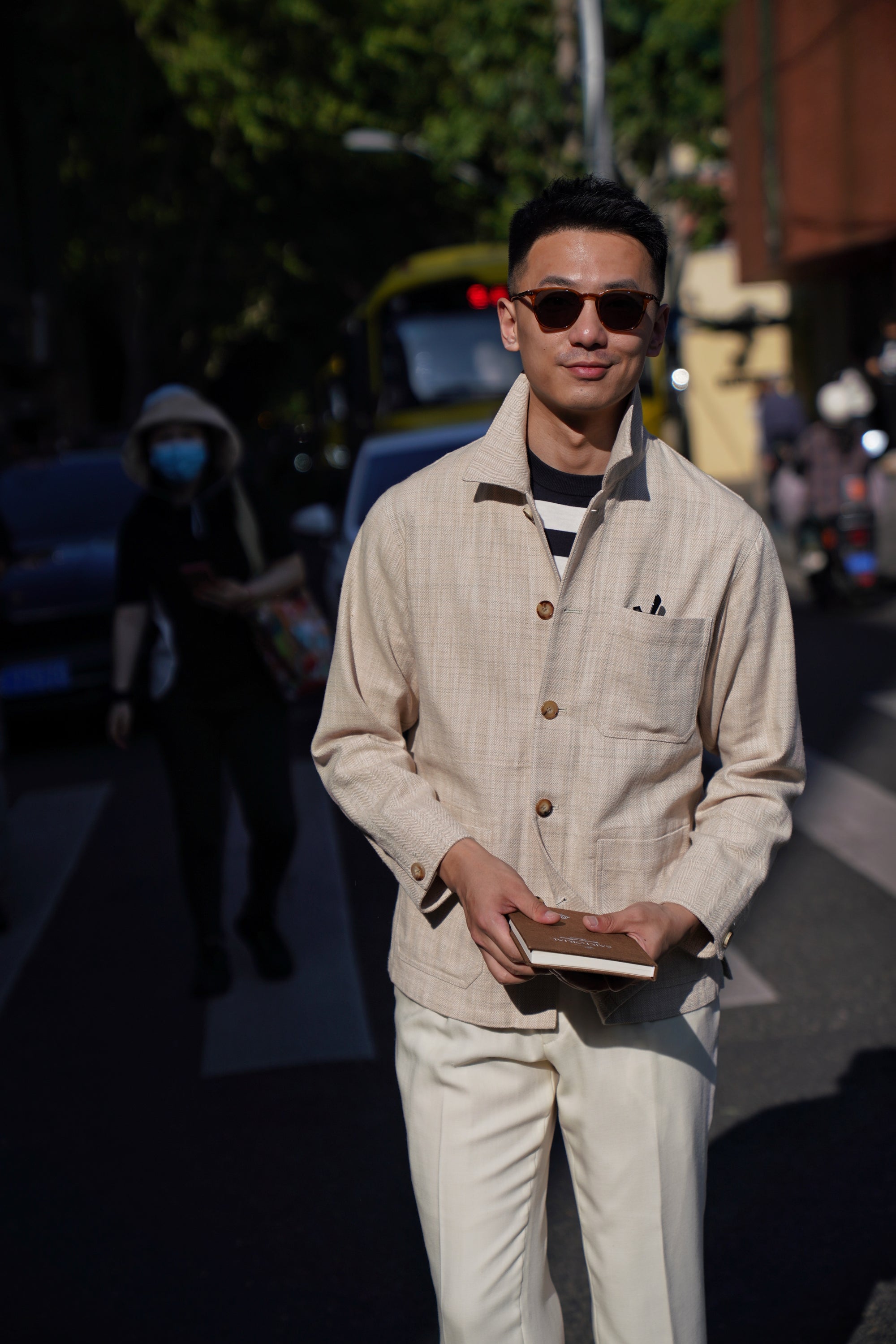 Oatmeal Linen Cotton Chore Jacket