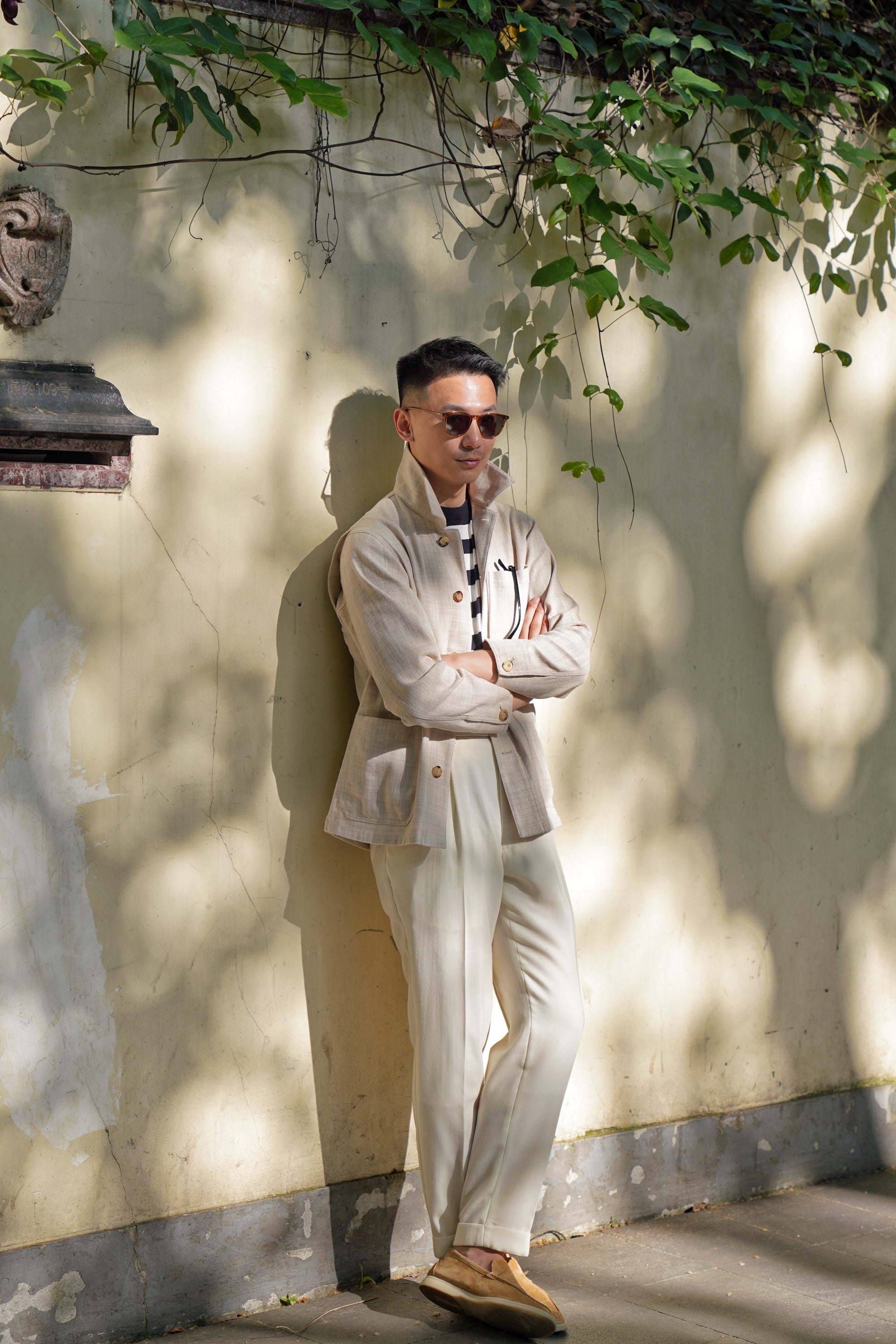 Oatmeal Linen Cotton Chore Jacket