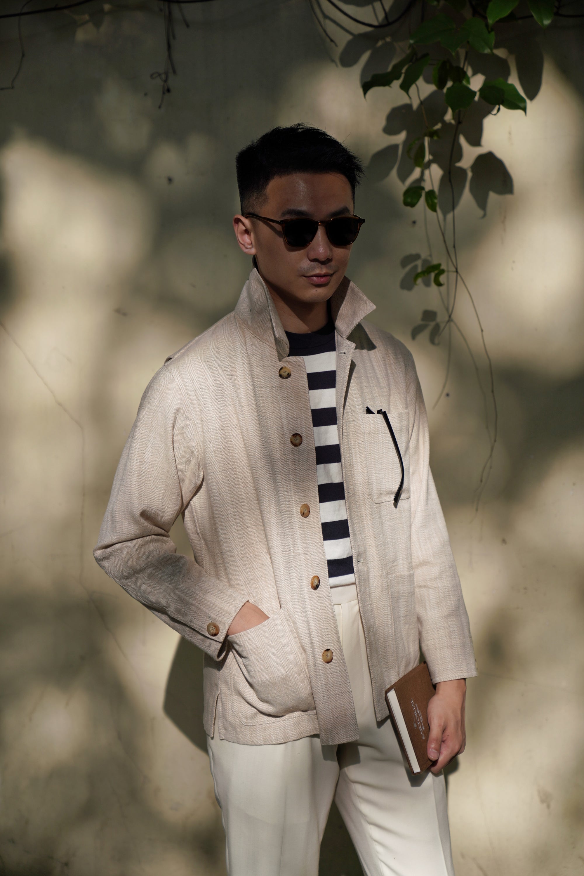 Oatmeal Linen Cotton Chore Jacket