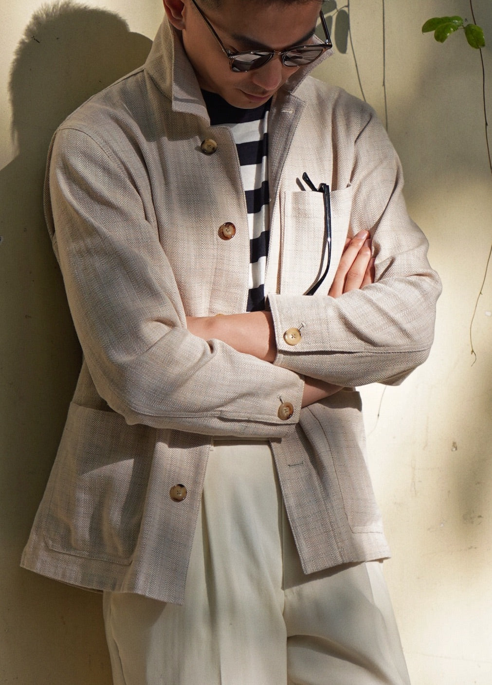 Oatmeal Linen Cotton Chore Jacket