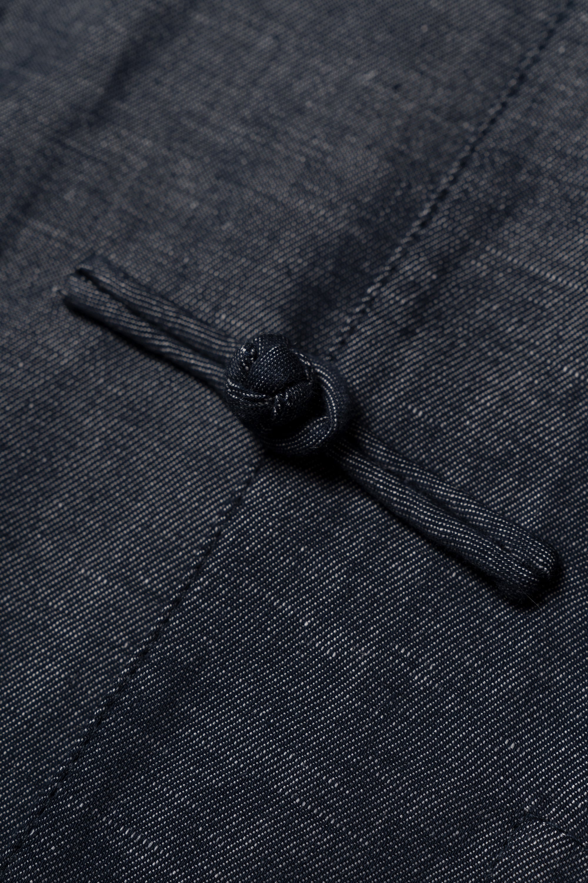 Denim Linen Cotton Mandarin Jacket