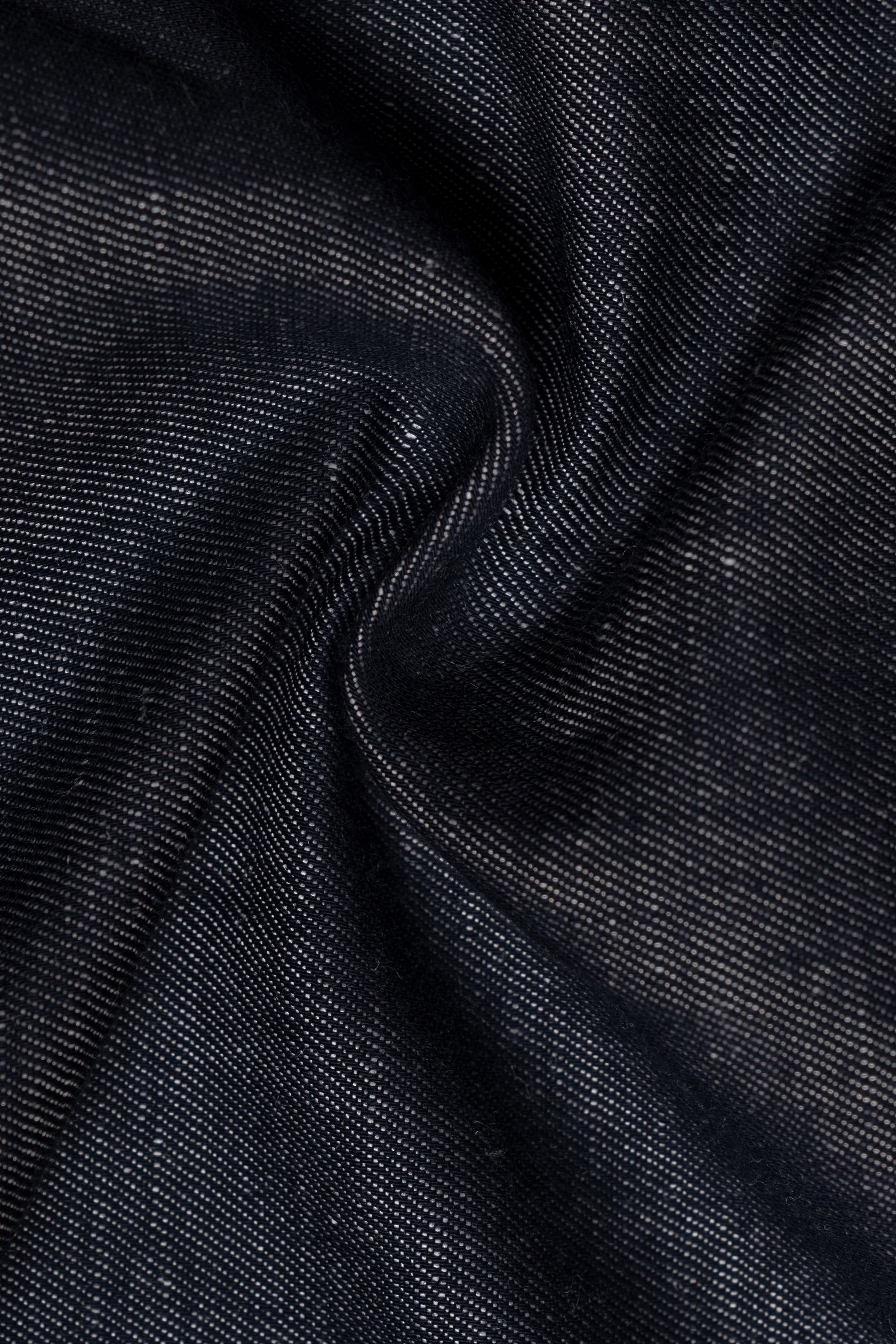 Denim Linen Cotton Mandarin Jacket
