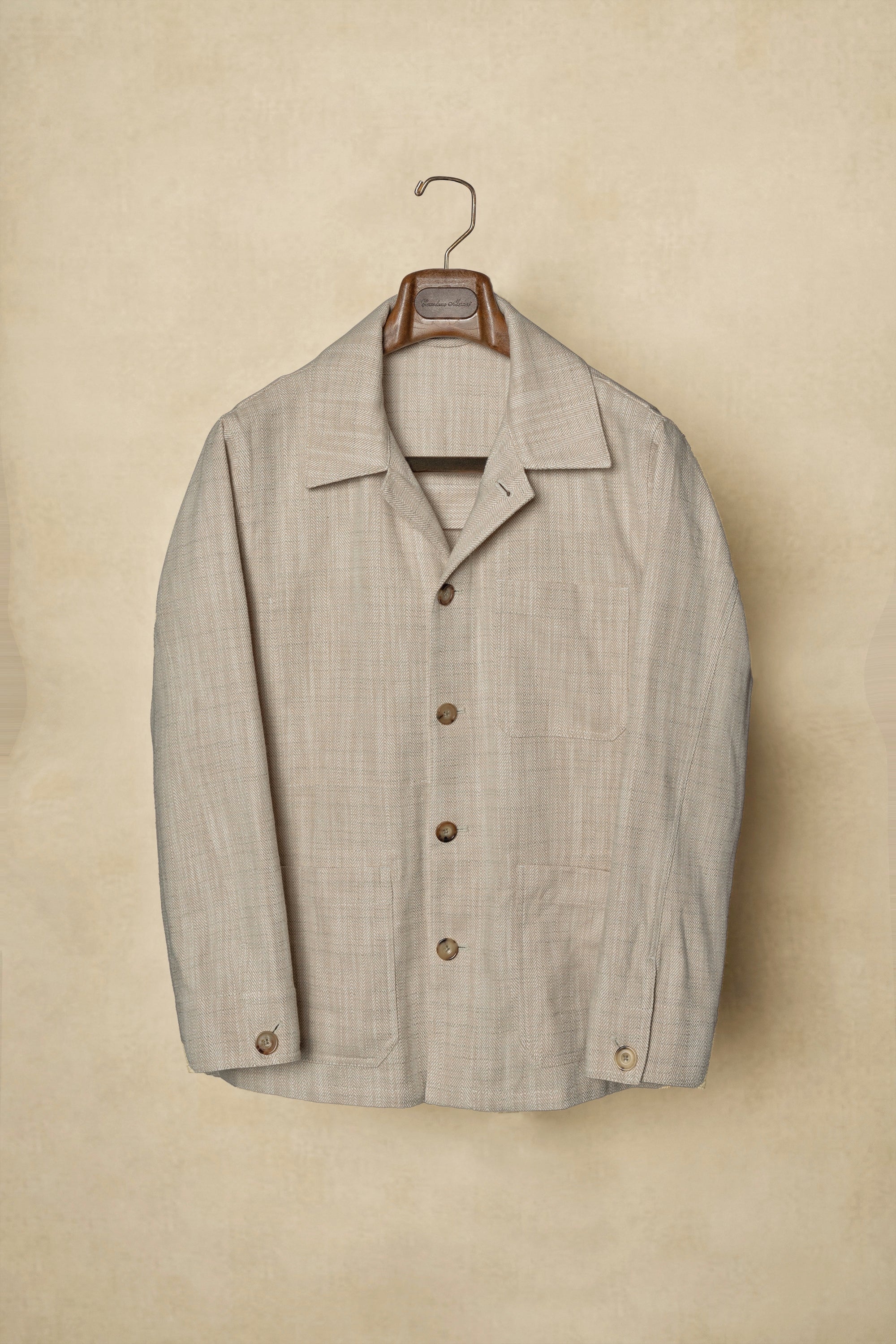 Oatmeal Linen Cotton Chore Jacket