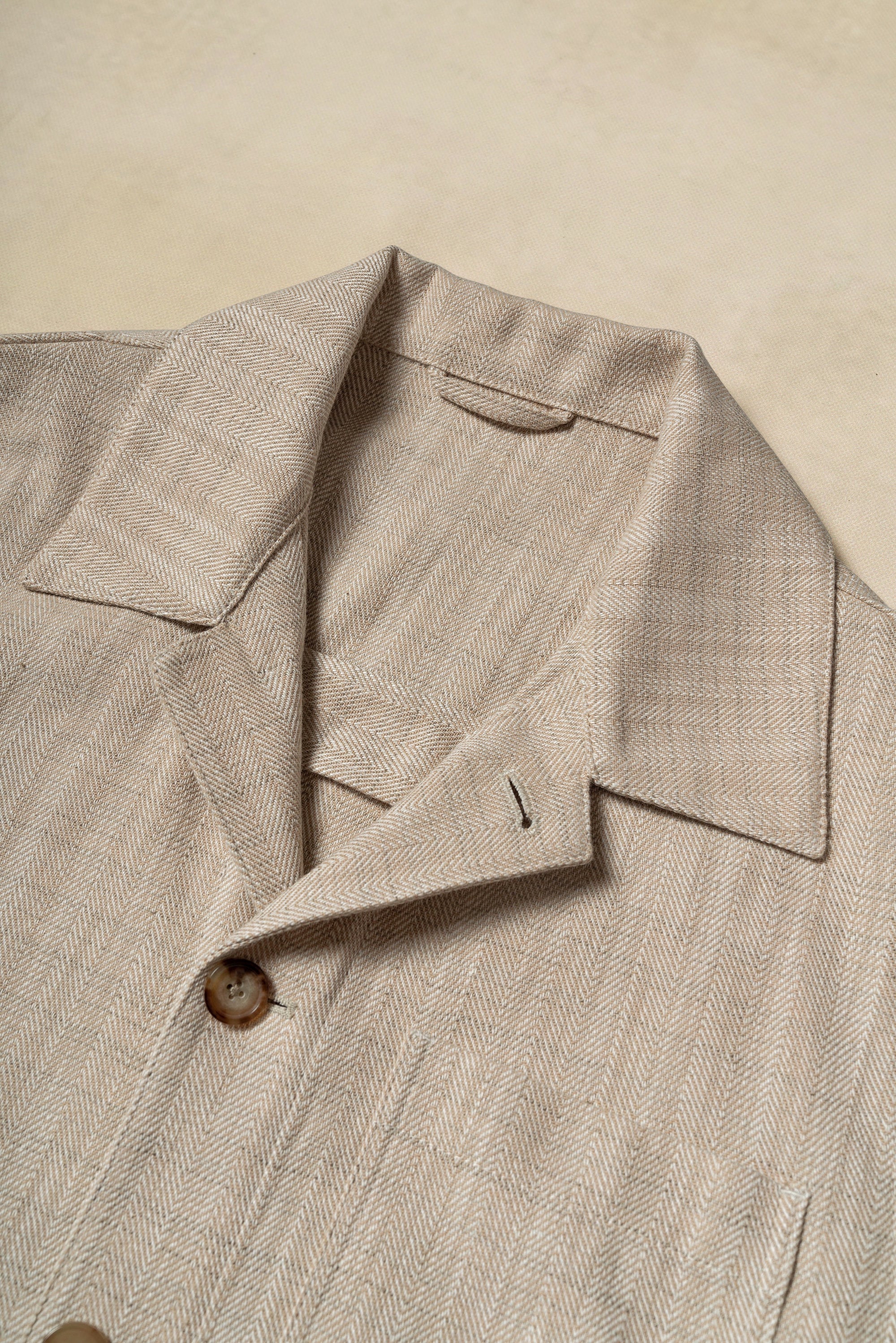Oatmeal Linen Cotton Chore Jacket