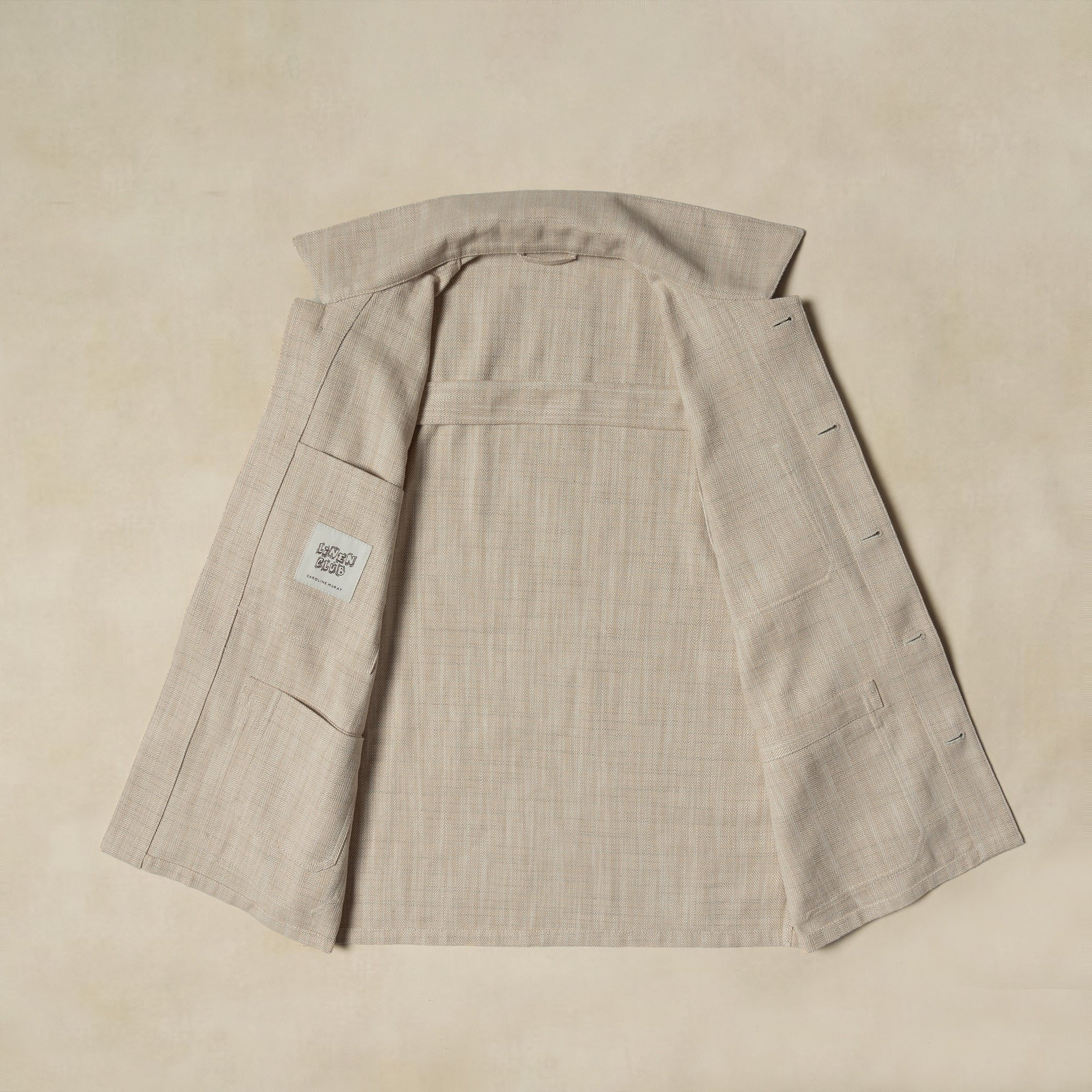 Oatmeal Linen Cotton Chore Jacket