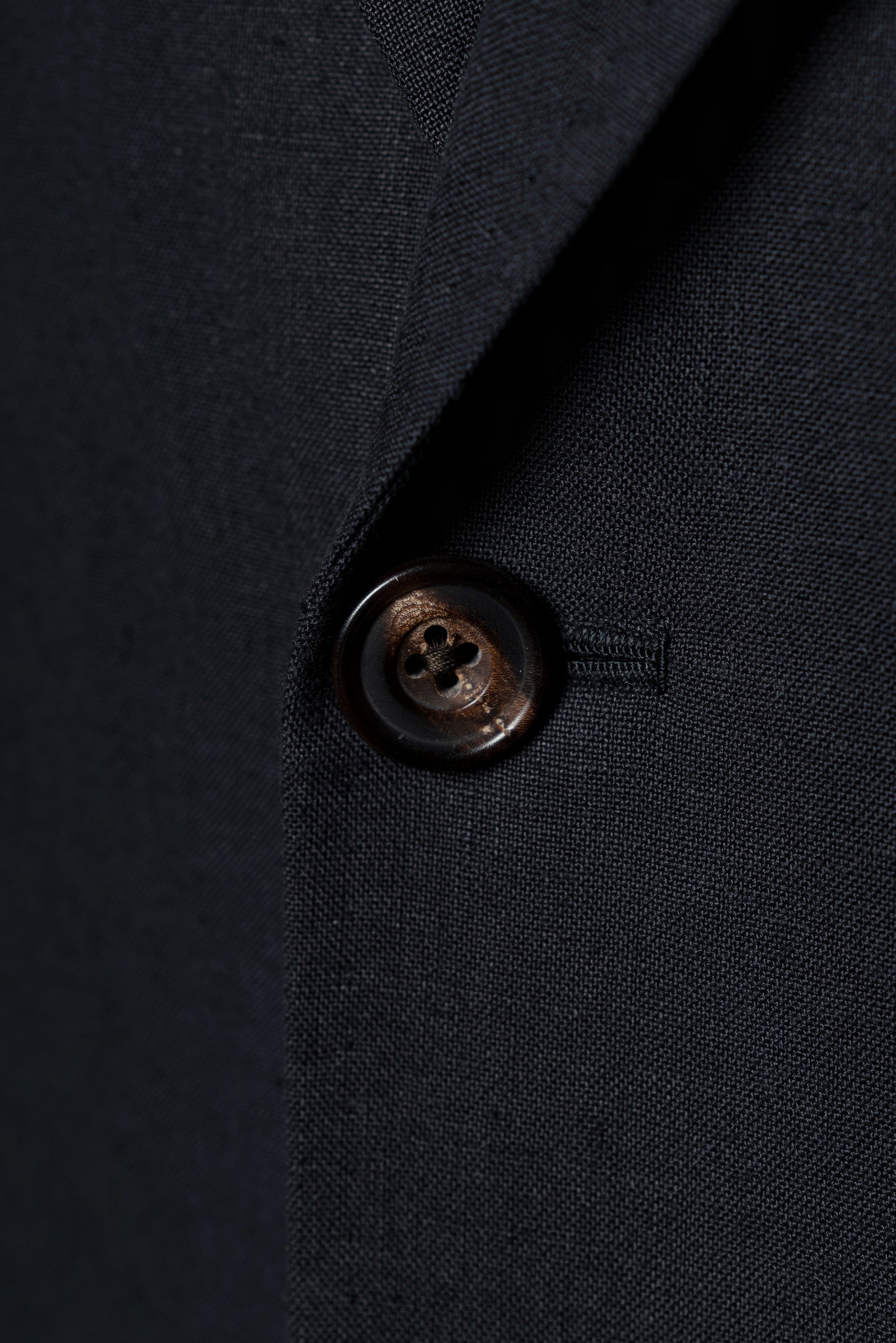 MTO Dark Navy Linen Suit