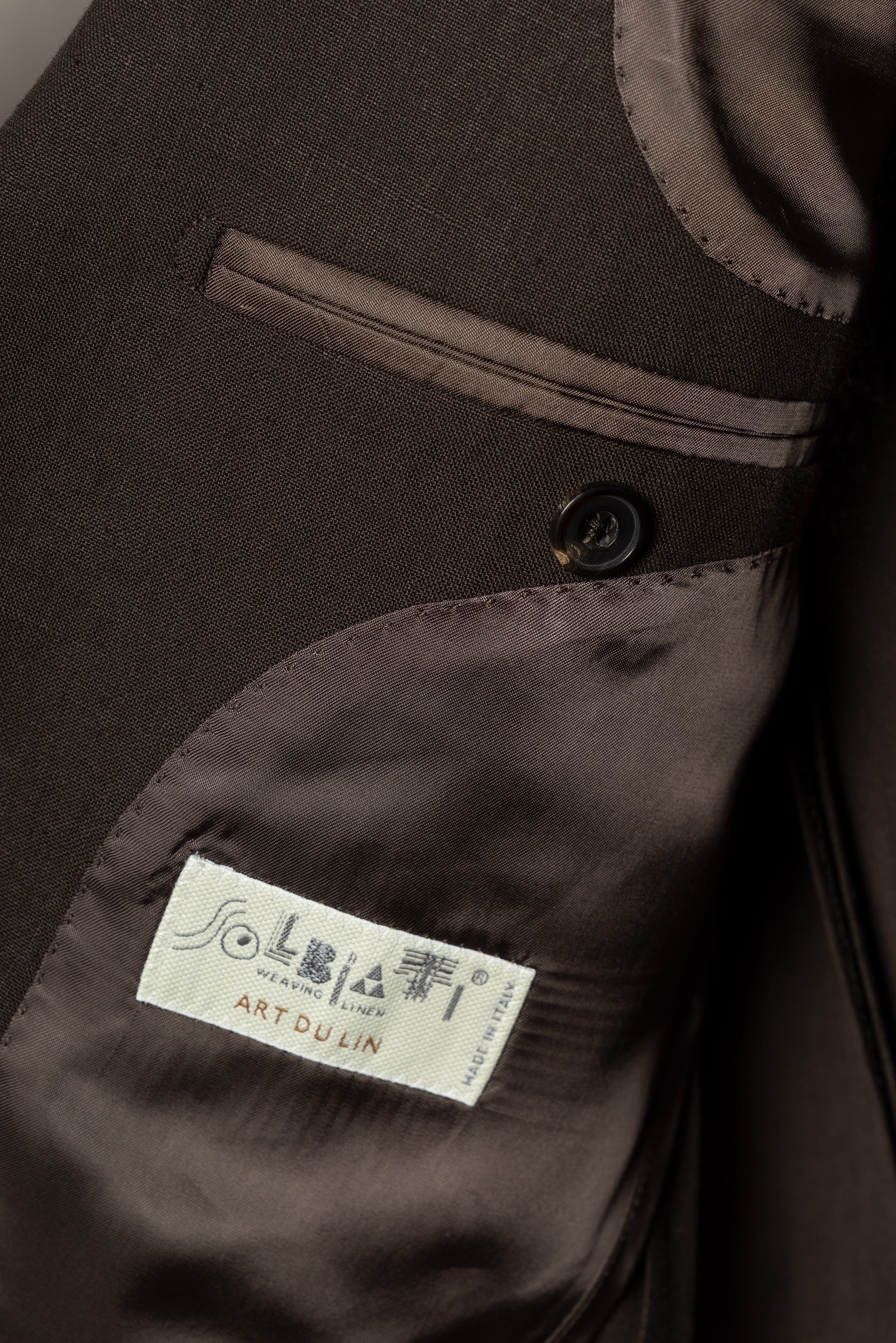 MTO Dark Brown Linen Suit