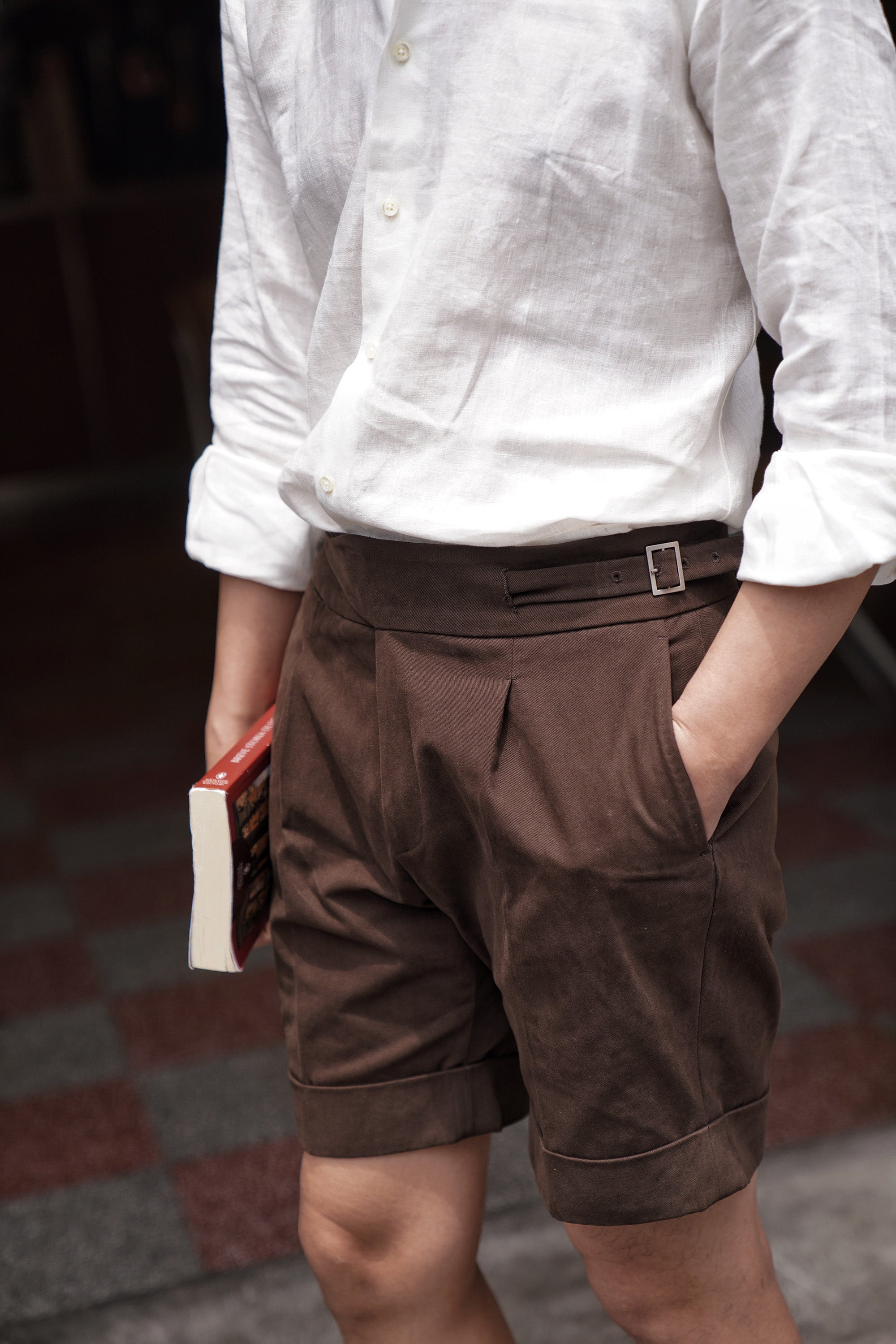 Chocolate Cotton Gurkha Shorts