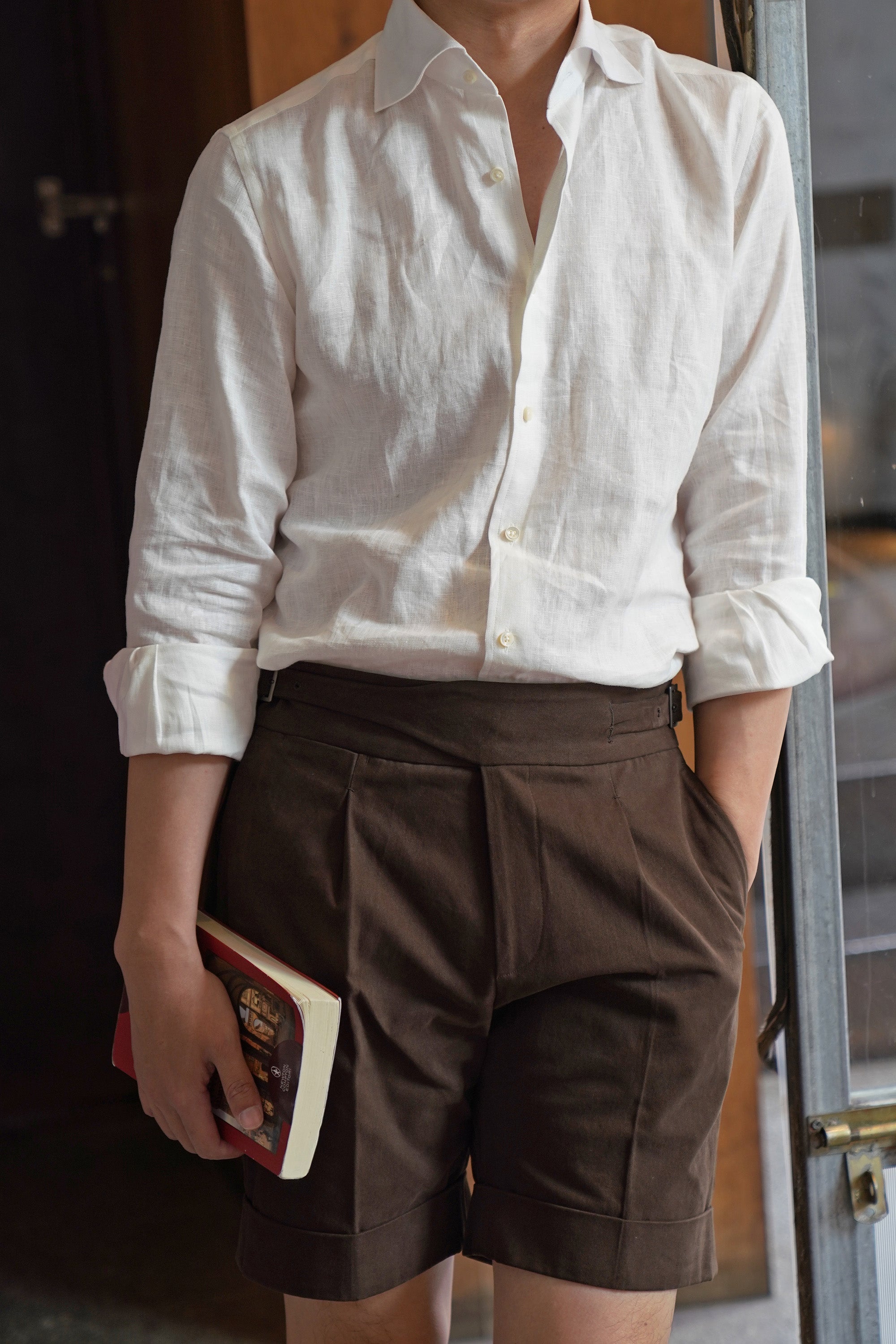 Chocolate Cotton Gurkha Shorts