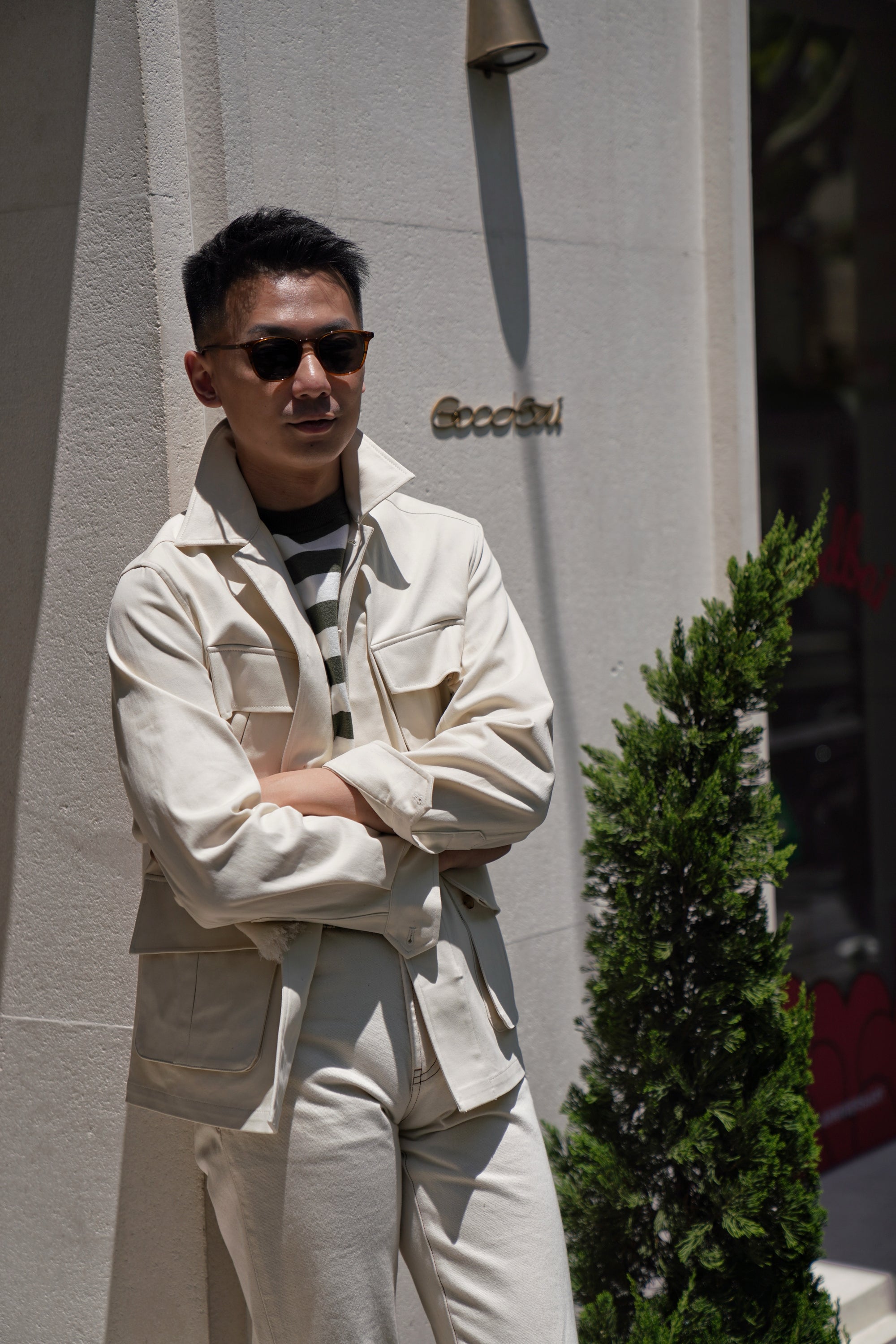 Beige Pima Cotton M42 Jacket