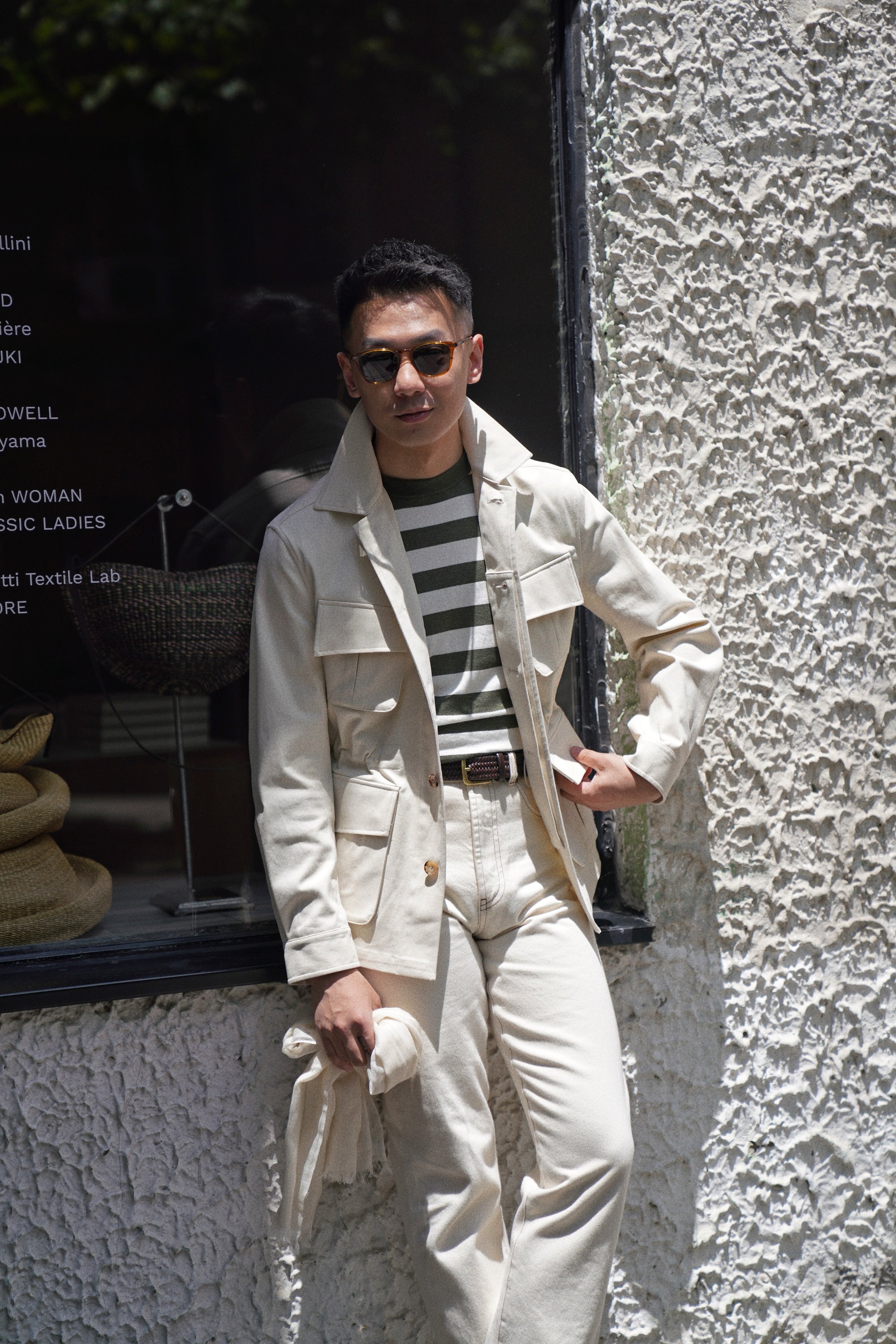 Beige Pima Cotton M42 Jacket