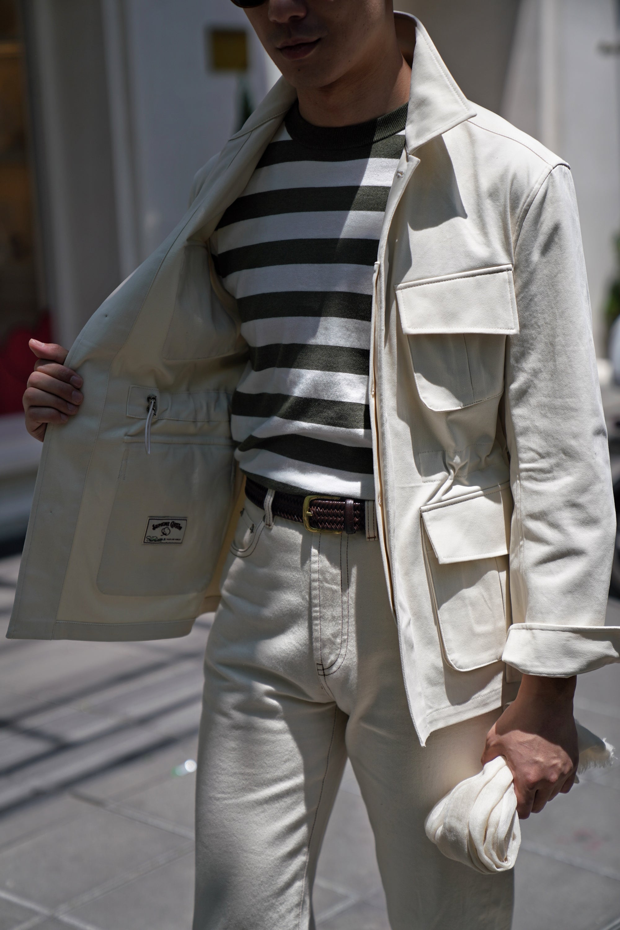Beige Pima Cotton M42 Jacket