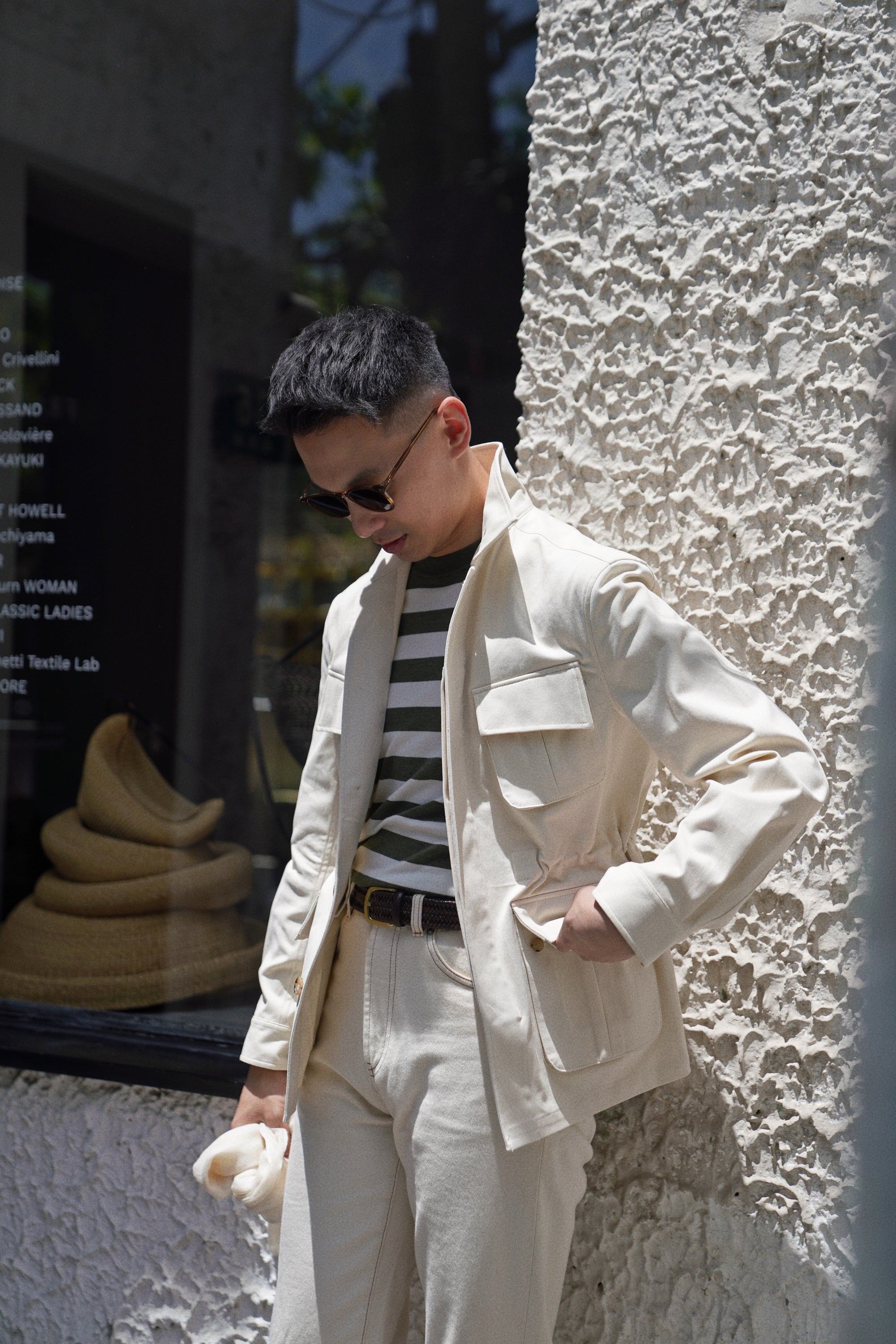 Beige Pima Cotton M42 Jacket