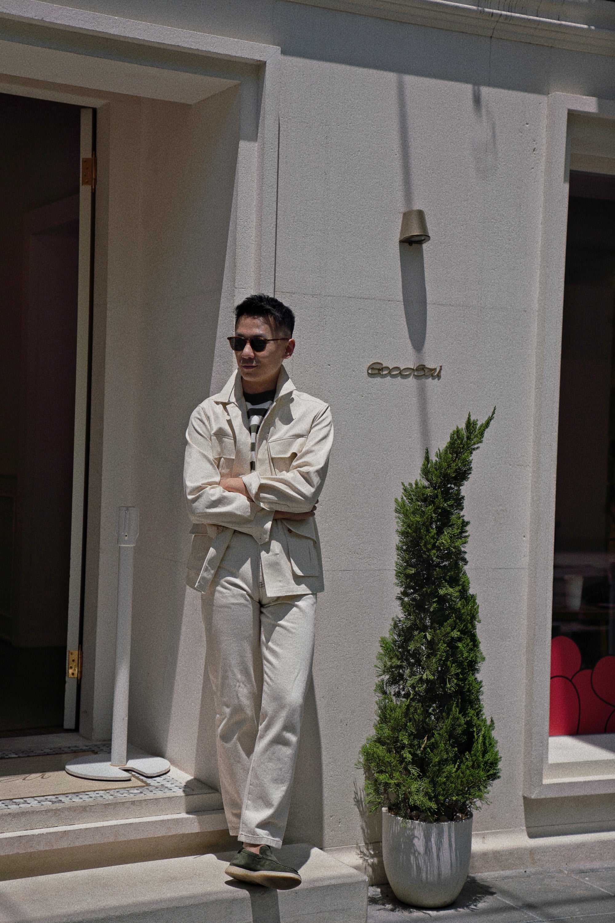 Beige Pima Cotton M42 Jacket