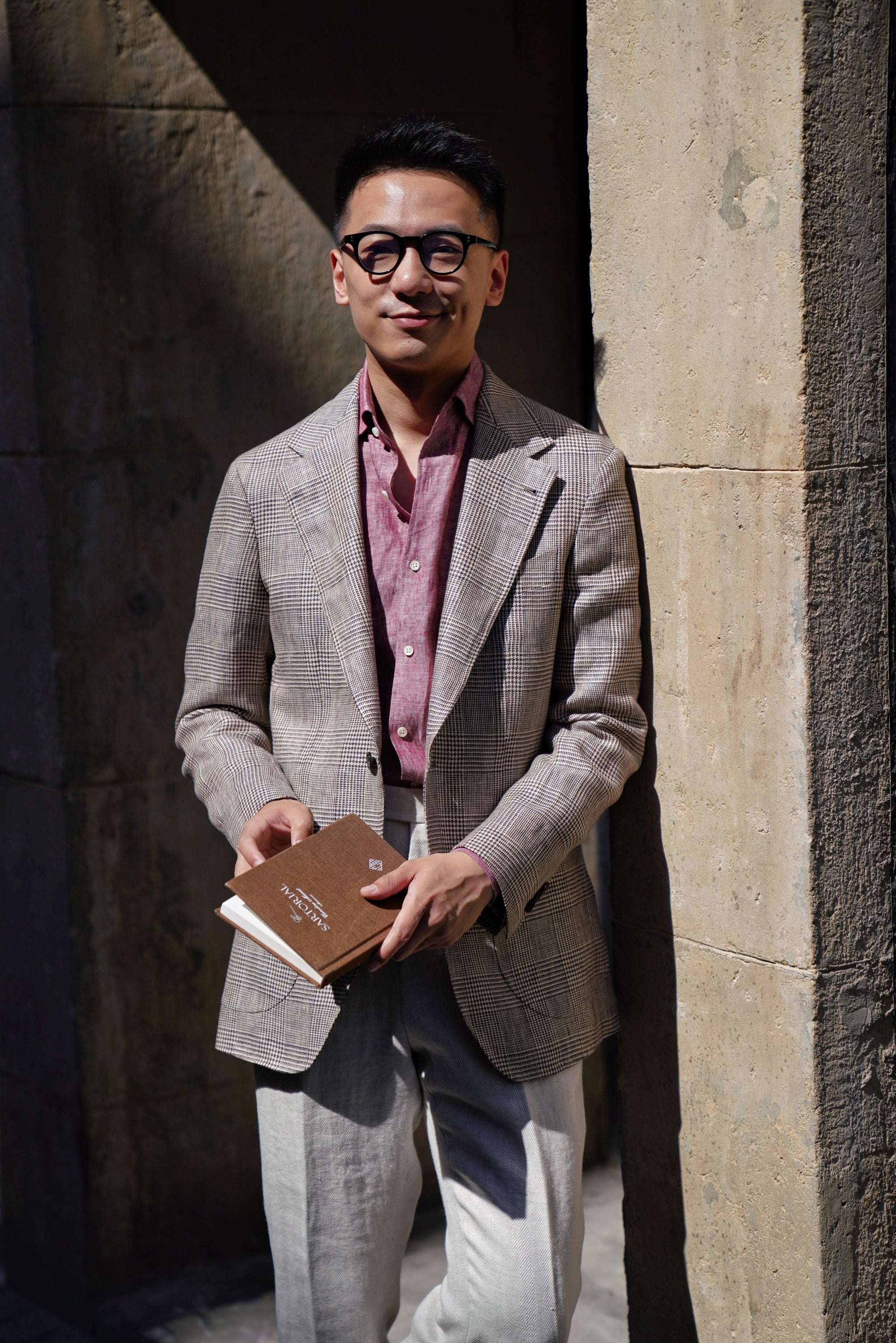 MTO Spread Collar Linen Shirt