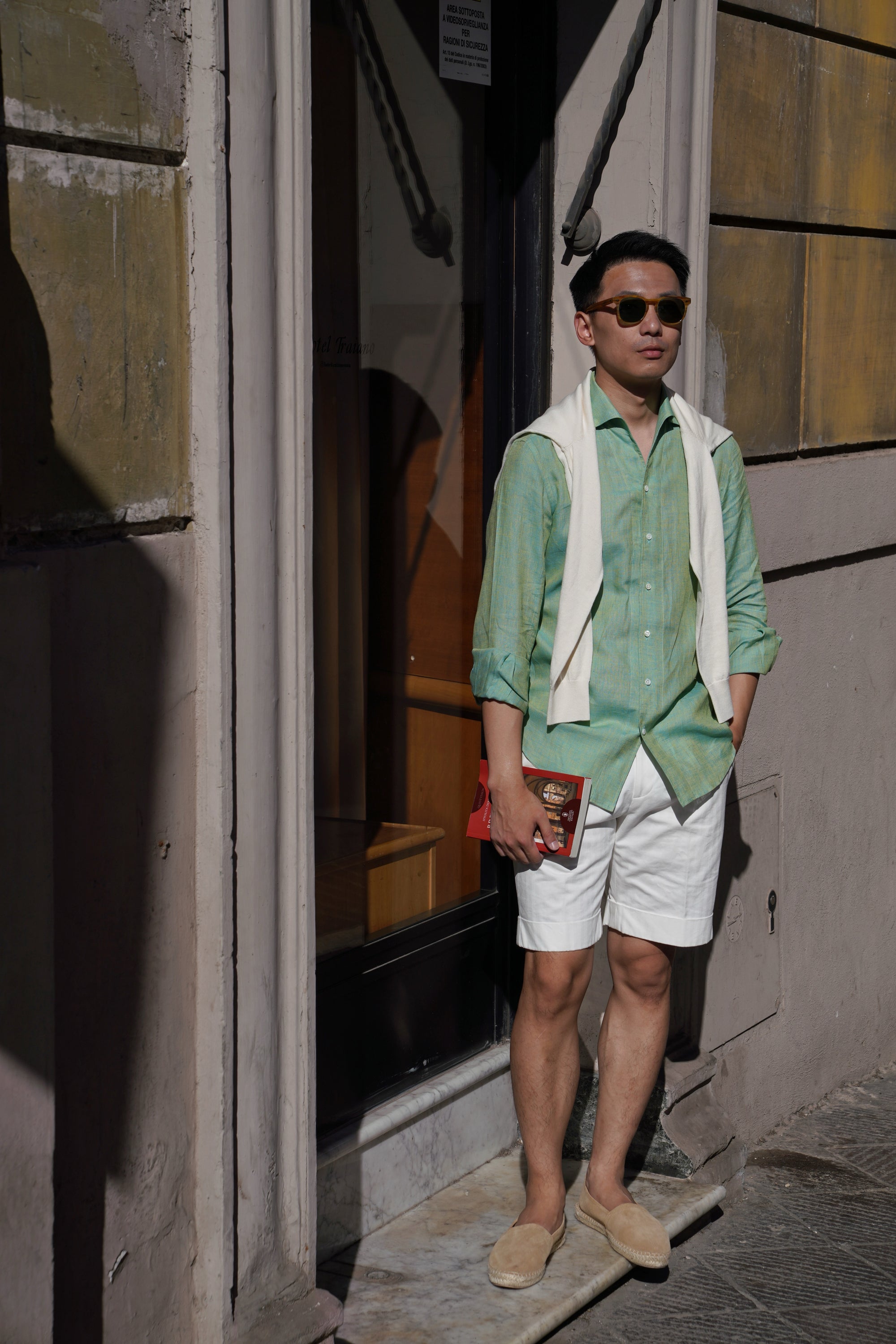 MTO Chameleon One Piece Collar Linen Shirt