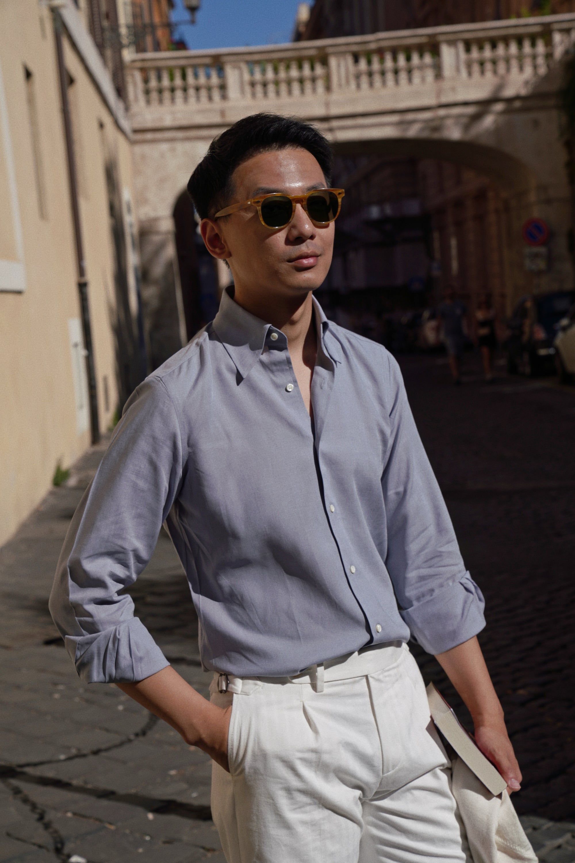 MTO Graphite Grey Tencel Shirt
